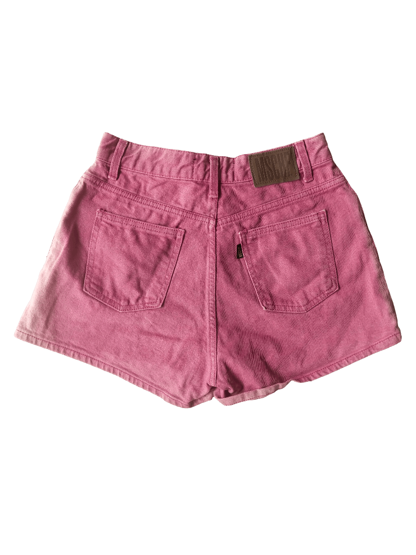 MSCHF MSCHF Pink Denim High-Waist Shorts Korea Size 27" / US 4 / IT 40 - 1 Thumbnail