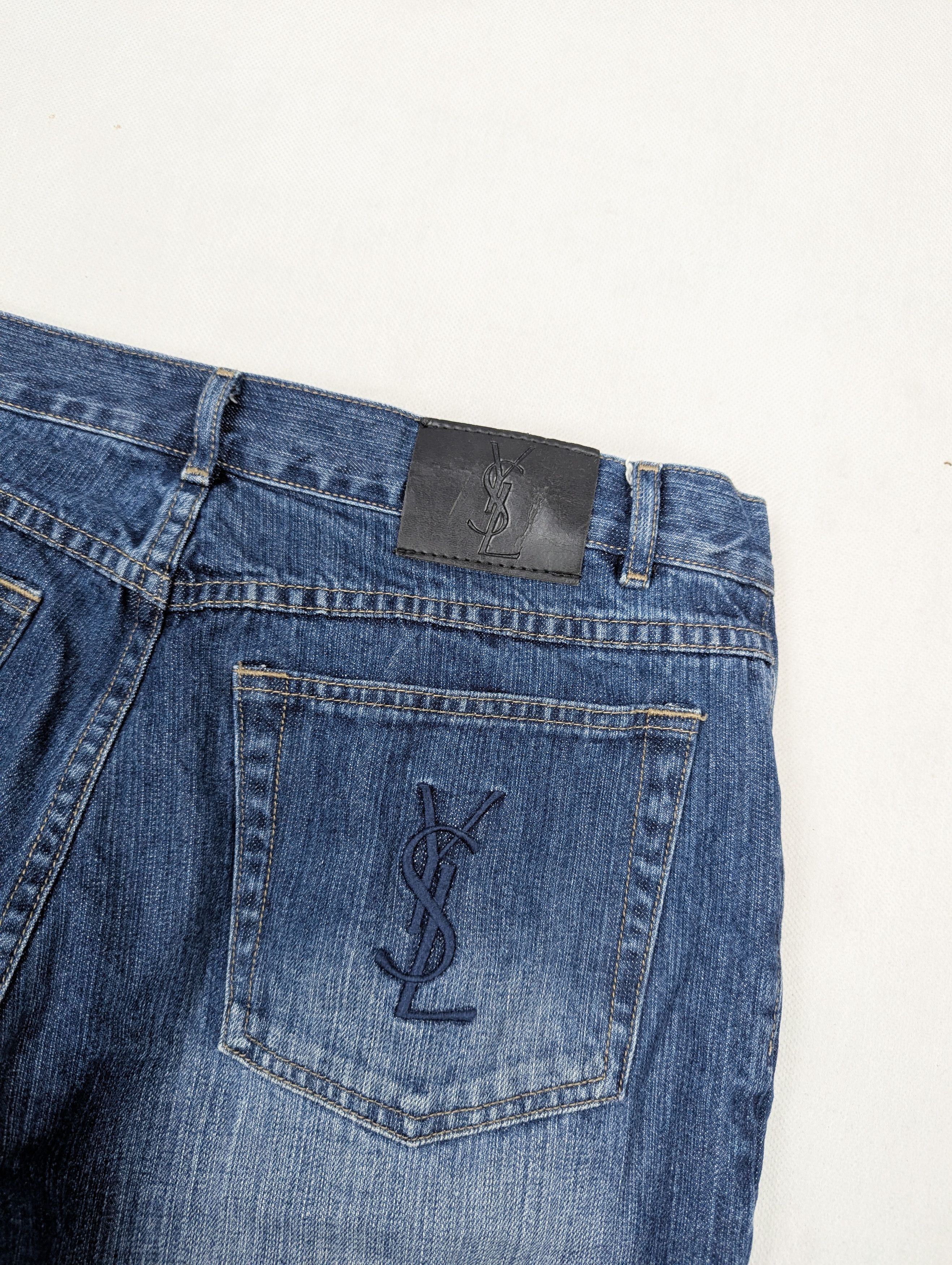 Yves Saint Laurent Yves Saint Laurent blue jeans denim trousers 34 Size US 34 / EU 50 - 4 Thumbnail