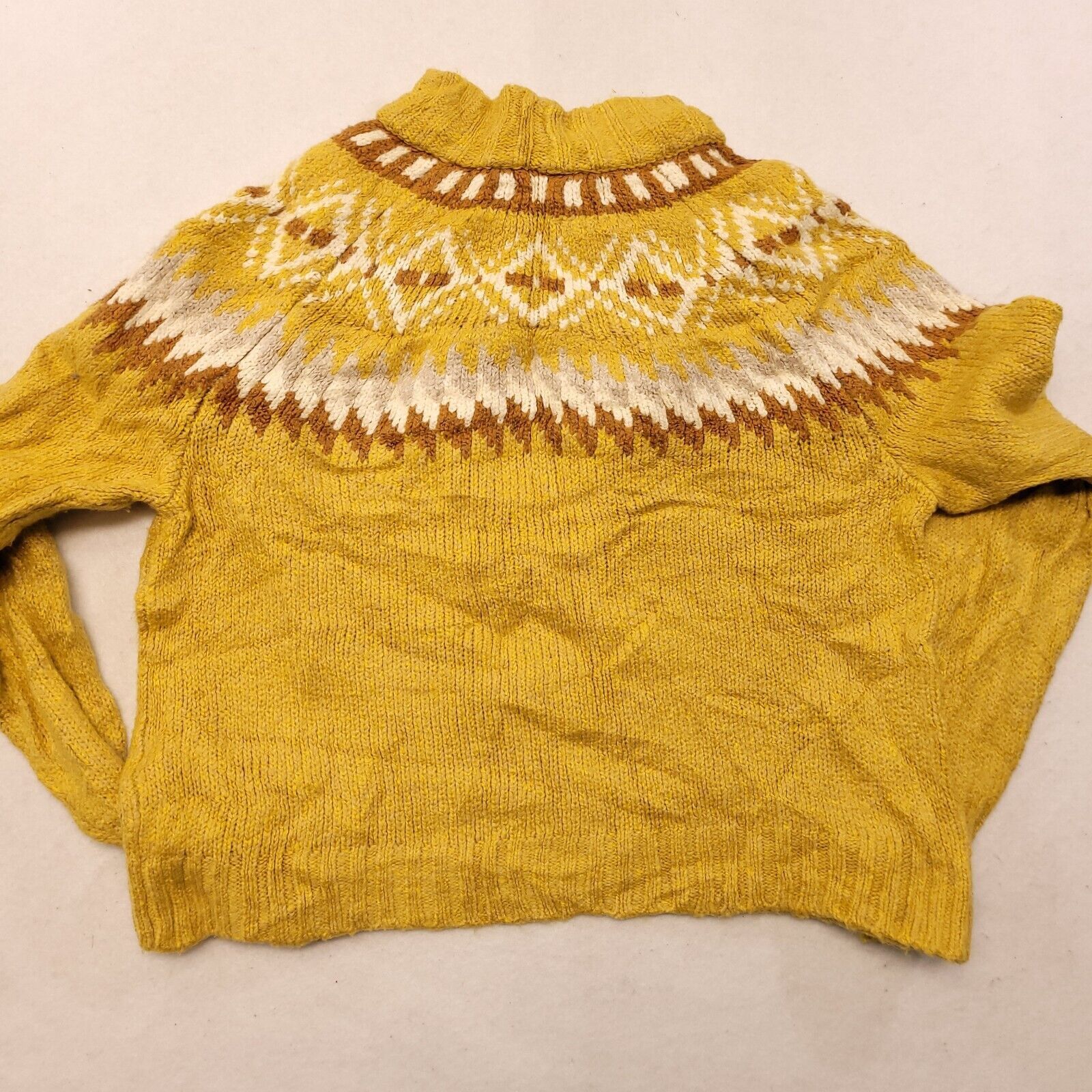 American Eagle Outfitters American Eagle Pullover Cotton Sweater Womens Size S Yellow Size S / US 4 / IT 40 - 10 Thumbnail