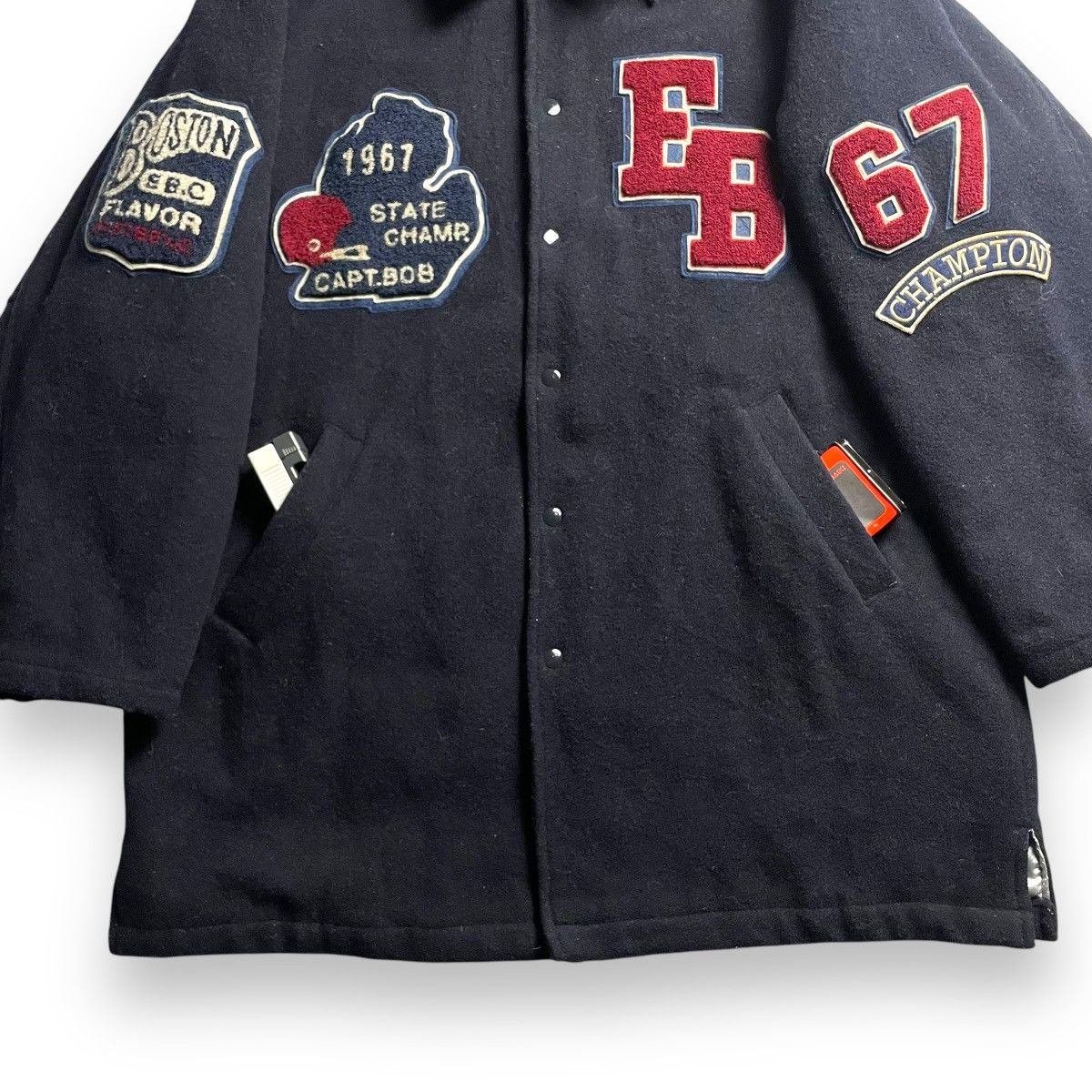Japanese Brand VINTAGE EASTBOY EMBROIDERED SPELL OUT WOOL VARSITY JACKET Size US XL / EU 56 / 4 - 5 Thumbnail