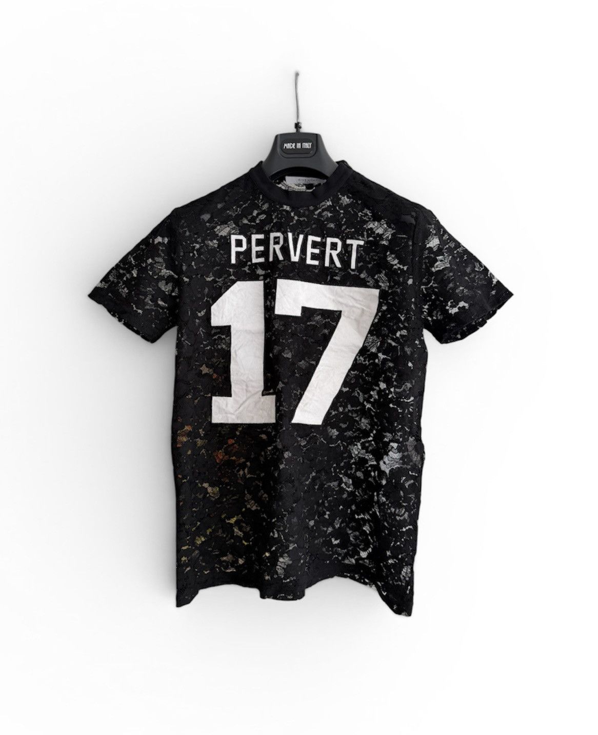 Givenchy Givenchy Lace Jersey T-Shirt Size XXS / US 00 / IT 34 - 1 Thumbnail