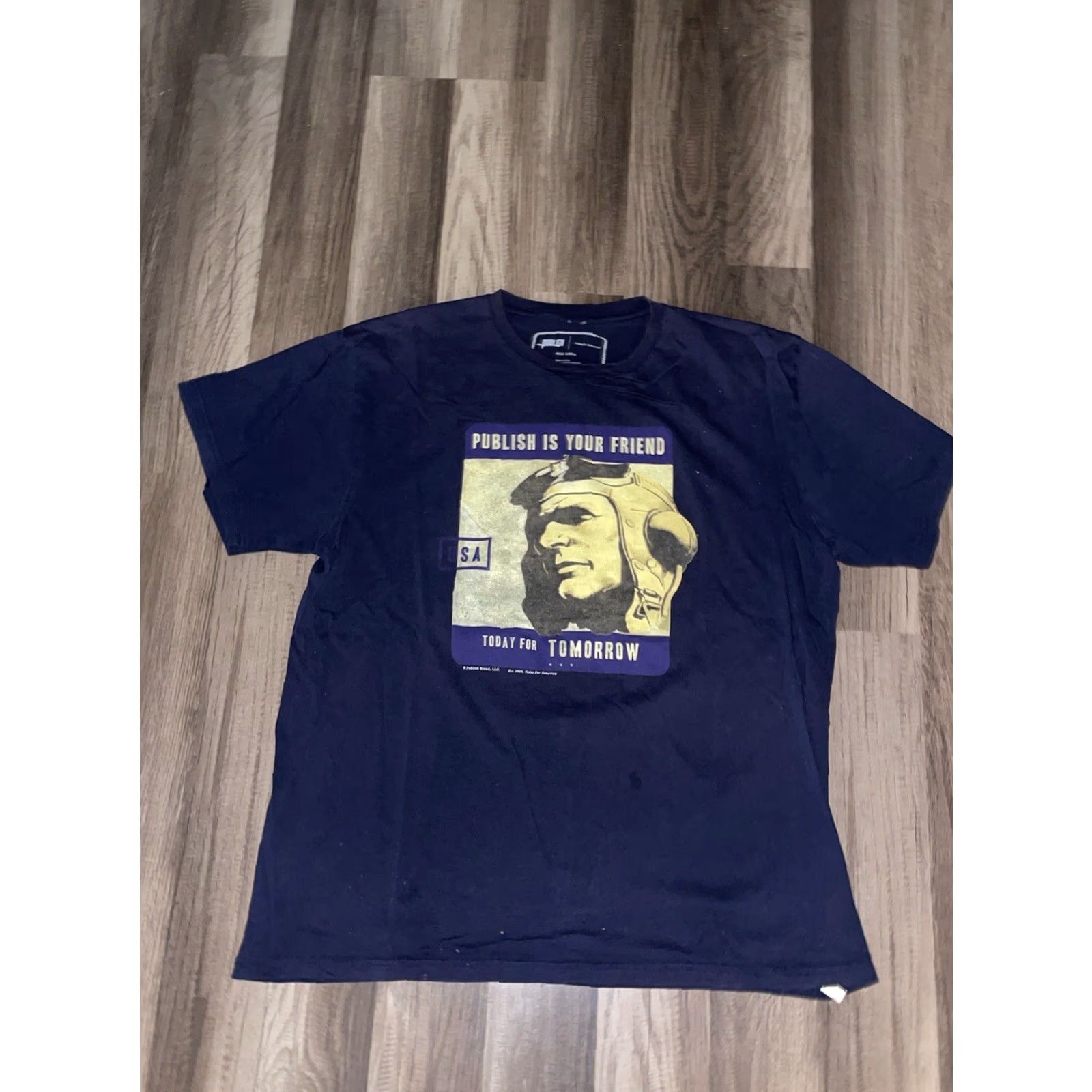 J Brand Publish T-Shirt Men Blue Large Size US L / EU 52-54 / 3 - 2 Thumbnail
