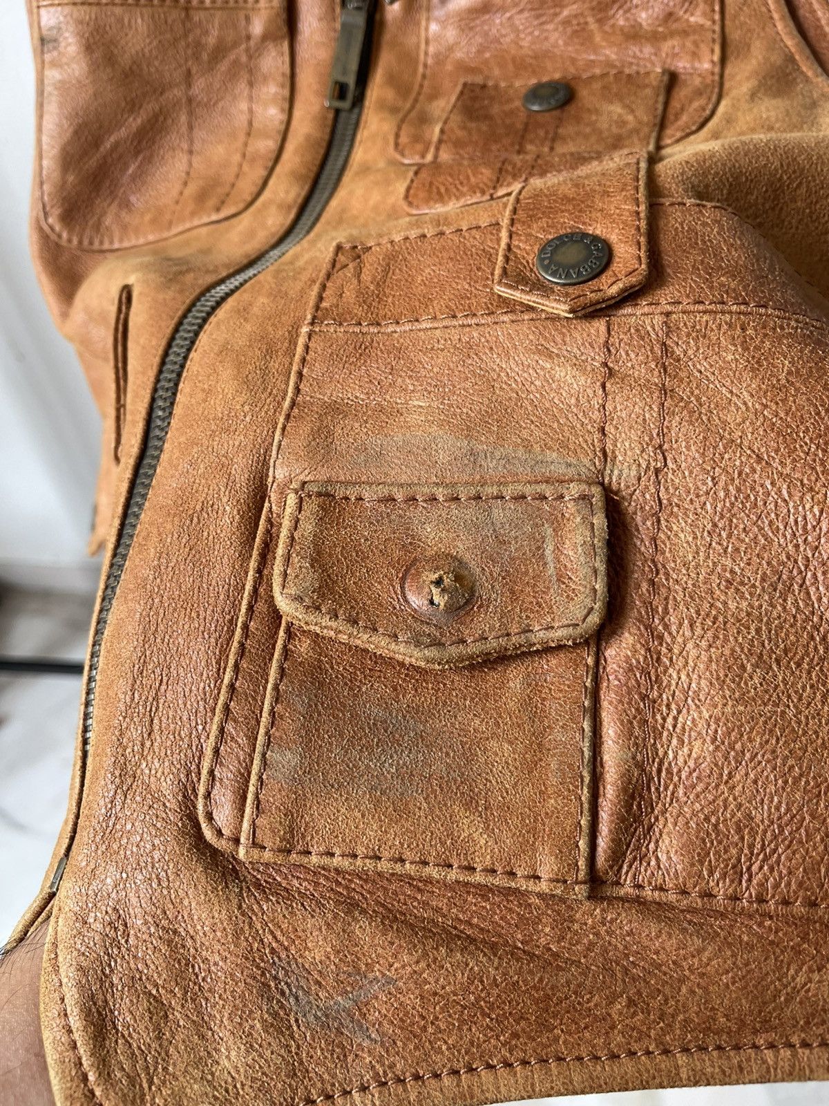 Dolce & Gabbana 2000s Dolce & Gabbana Leather Vest Size US S / EU 44-46 / 1 - 13 Thumbnail