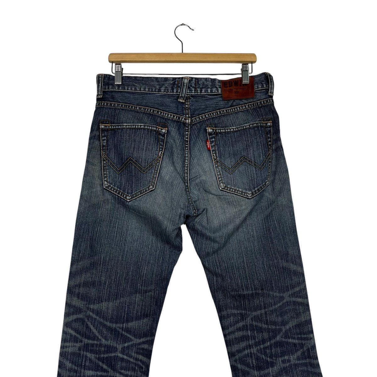 Japanese Brand Vintage Edwin Faded Denim Jeans Size 32" / US 10 / IT 46 - 9 Thumbnail