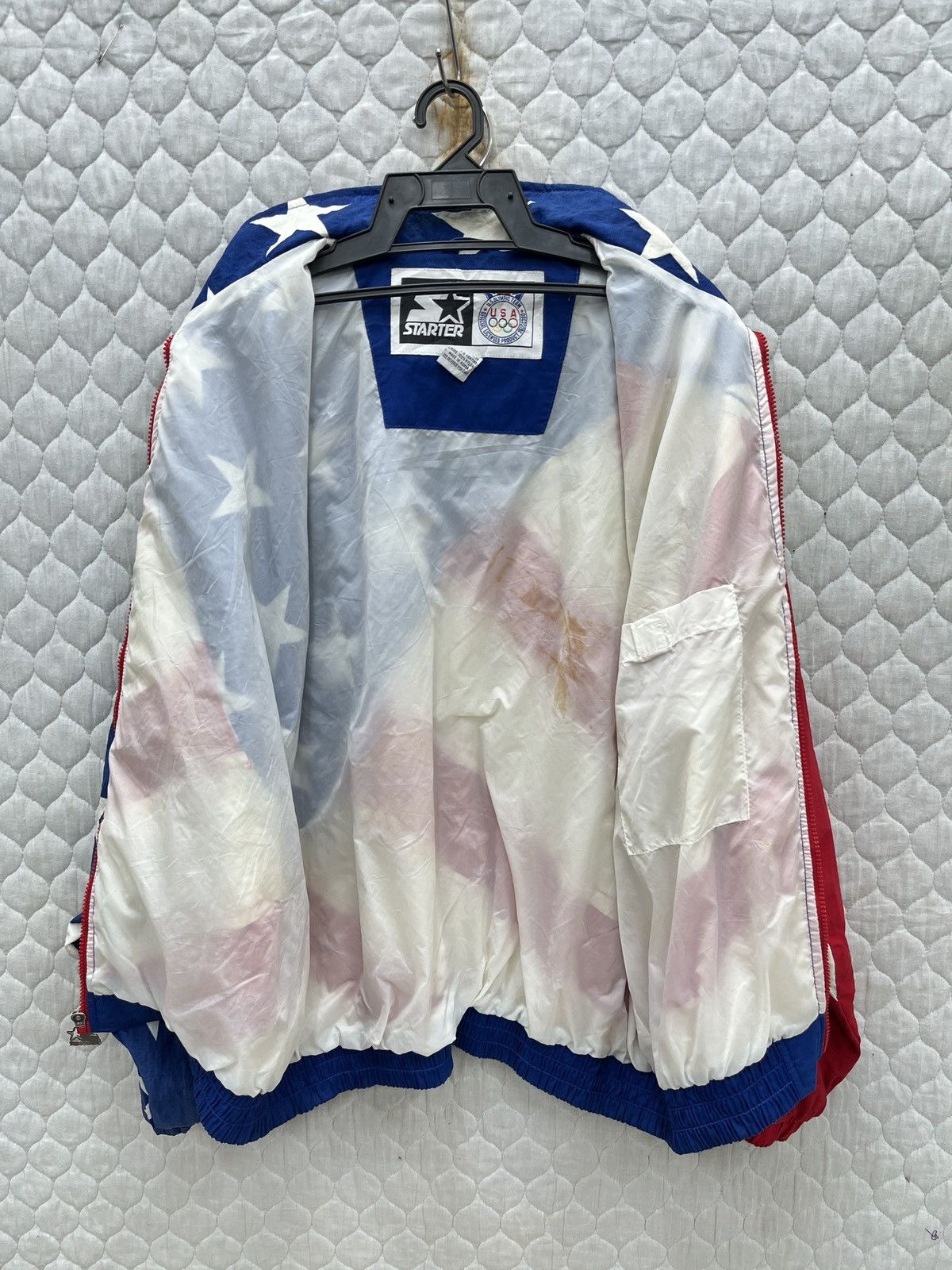 Starter 🔥🔥🔥STEALS VTG STARTER USA OLYMPIC OVP JACKET Size US L / EU 52-54 / 3 - 7 Thumbnail