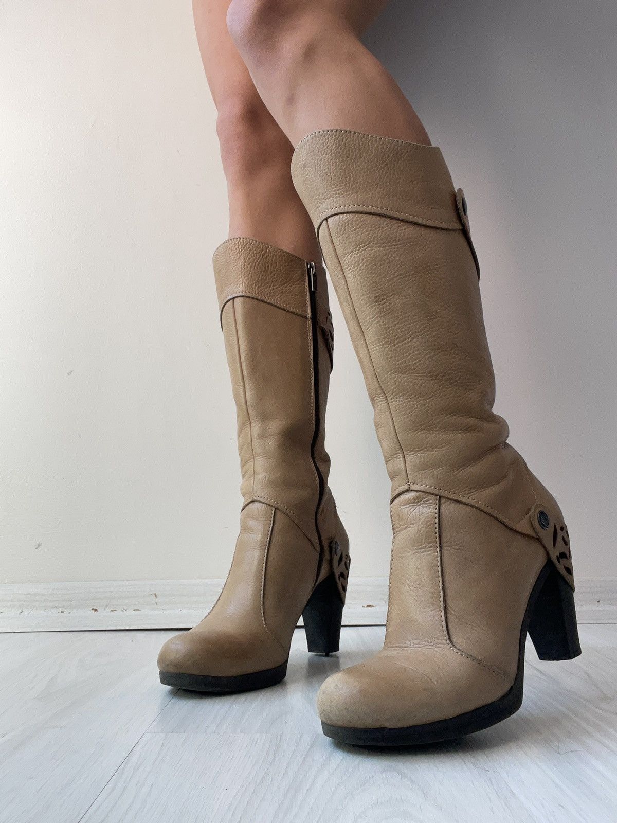 Vintage Vintage leather boots Size US 6 / IT 36 - 1 Thumbnail