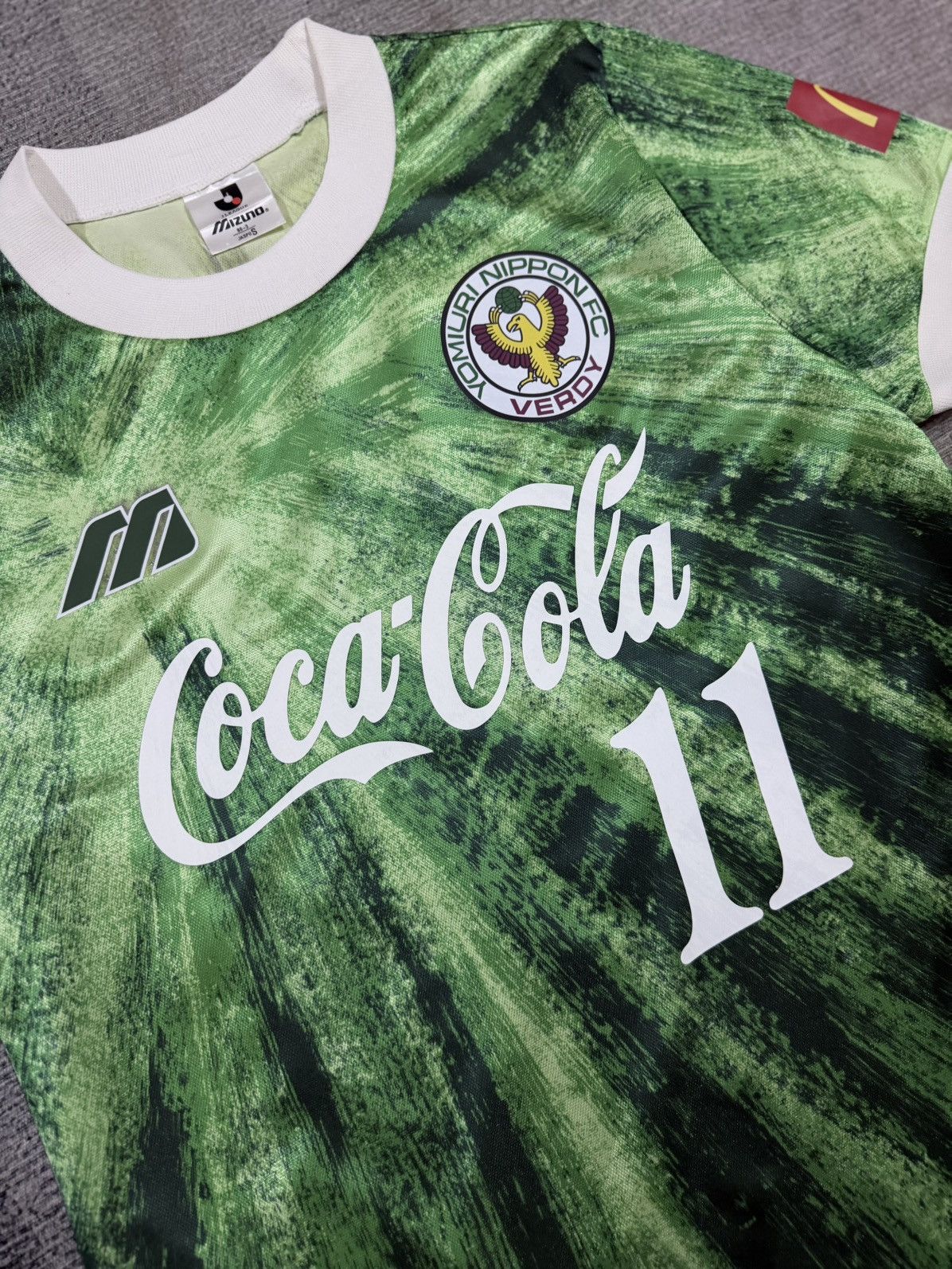 Vtg⚽️92-93 Mizuno Tokyo Verdy Kazuyoshi Miura#11 Jersey