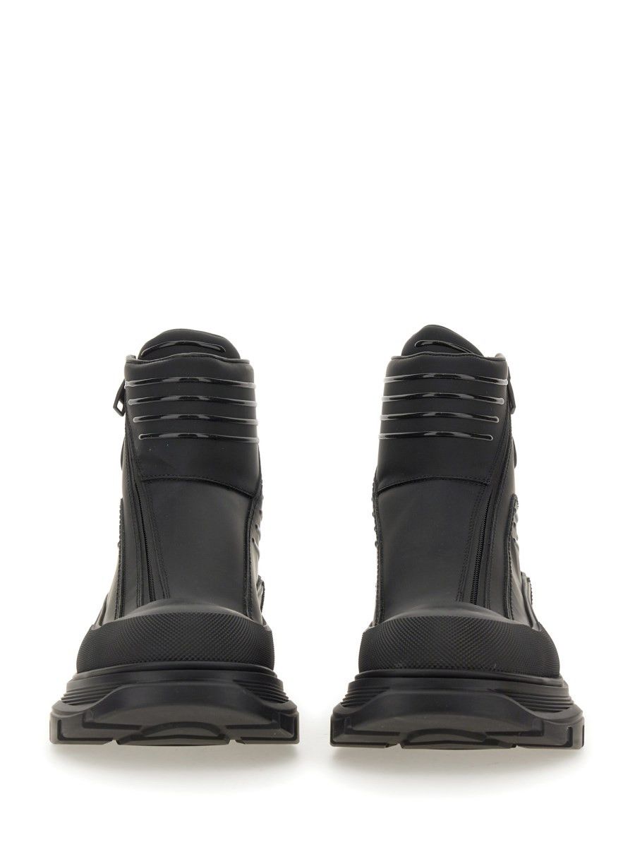 Alexander McQueen o1y1024 Ankle Boots in Black Size US 12 / EU 45 - 2 Thumbnail