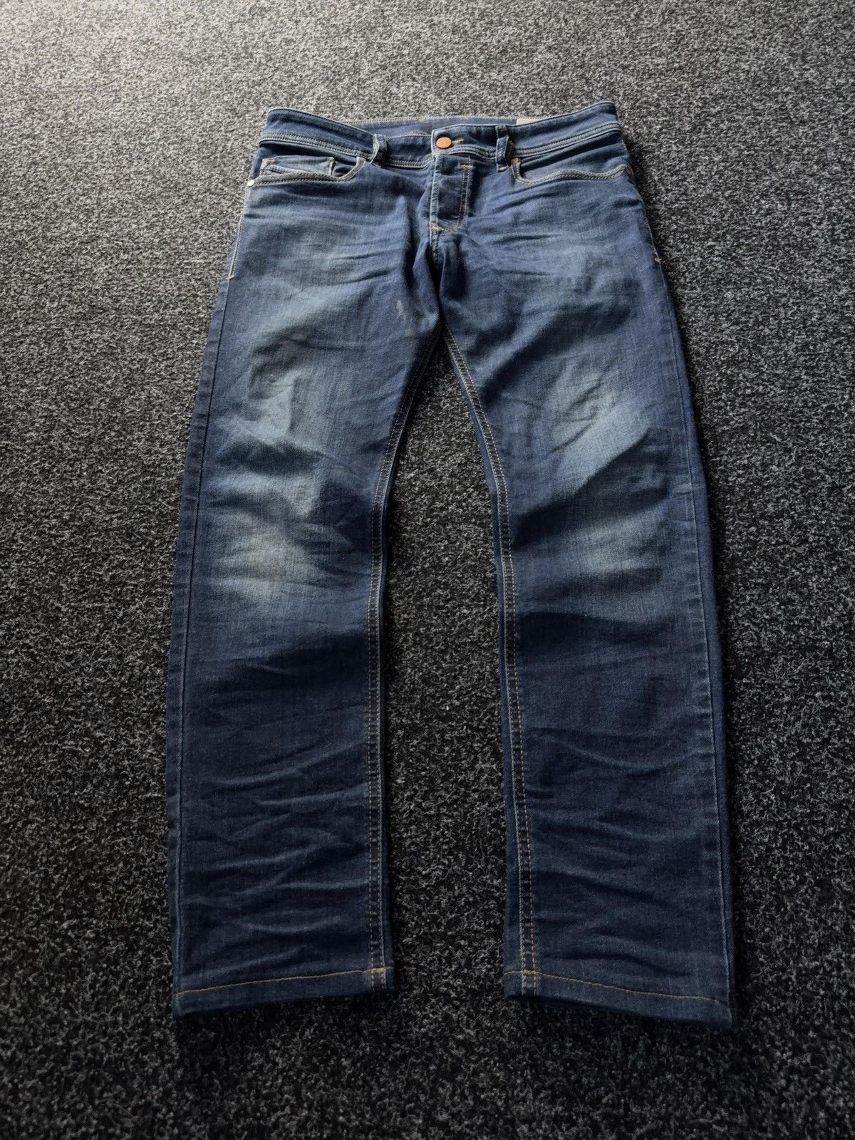 Diesel Designer Dirty Diesel Sleenker Skinny Jeans Blue Wash W30 Size 30" / US 8 / IT 44 - 1 Thumbnail