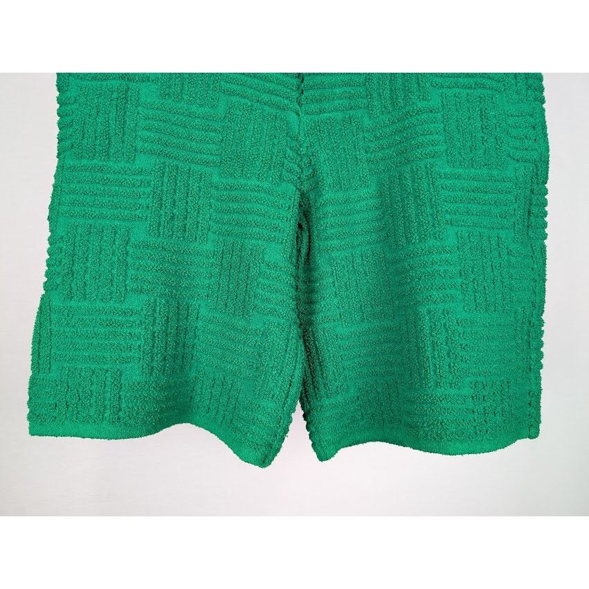 Bottega Veneta o1rshd1 MW Jacquard Towelling Knit Shorts in Parakeet Size US 32 / EU 48 - 7 Thumbnail