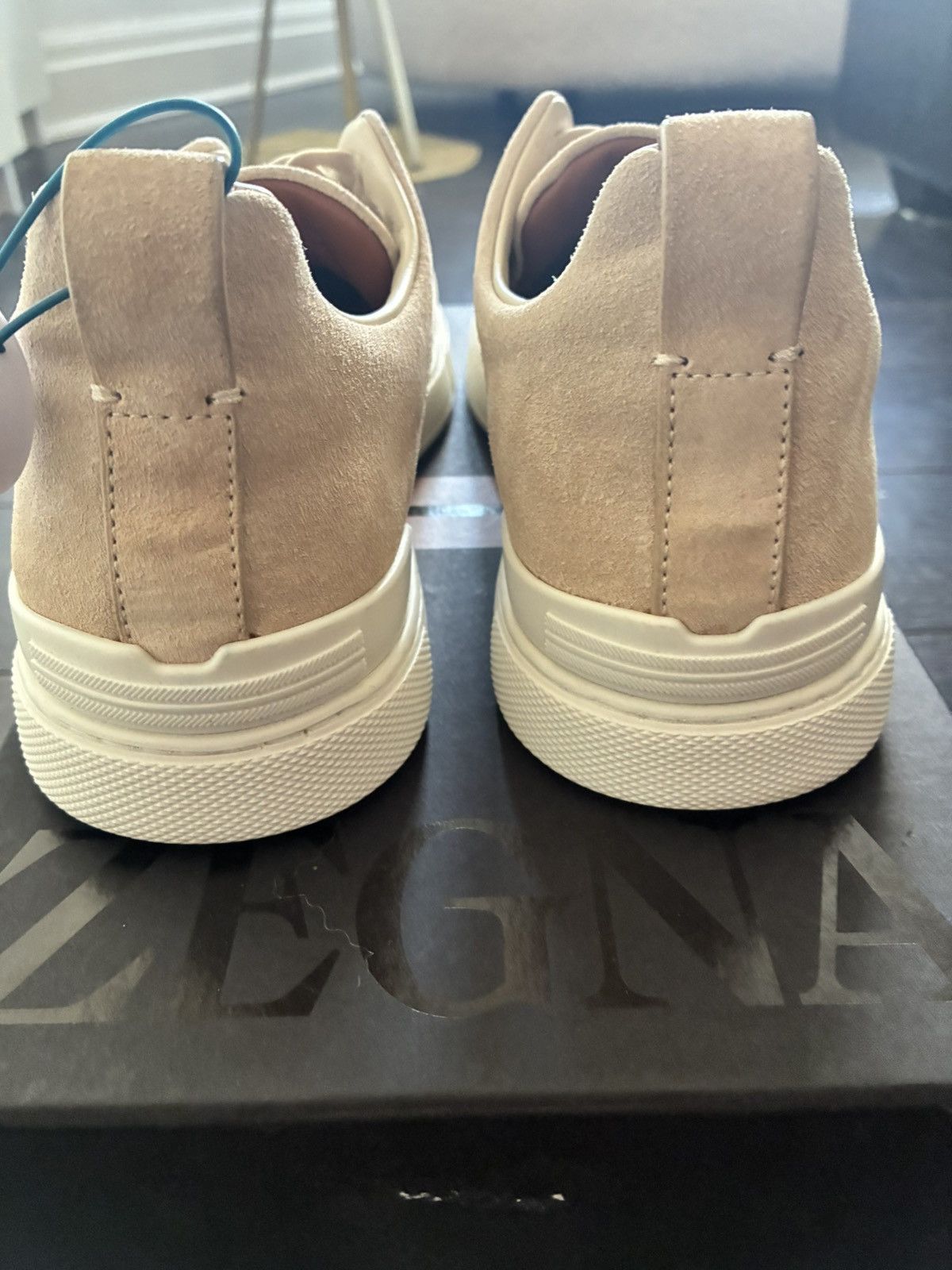 Ermenegildo Zegna Zegna beige triple stitch uk 7 eu 41 Size US 8 / EU 41 - 5 Thumbnail