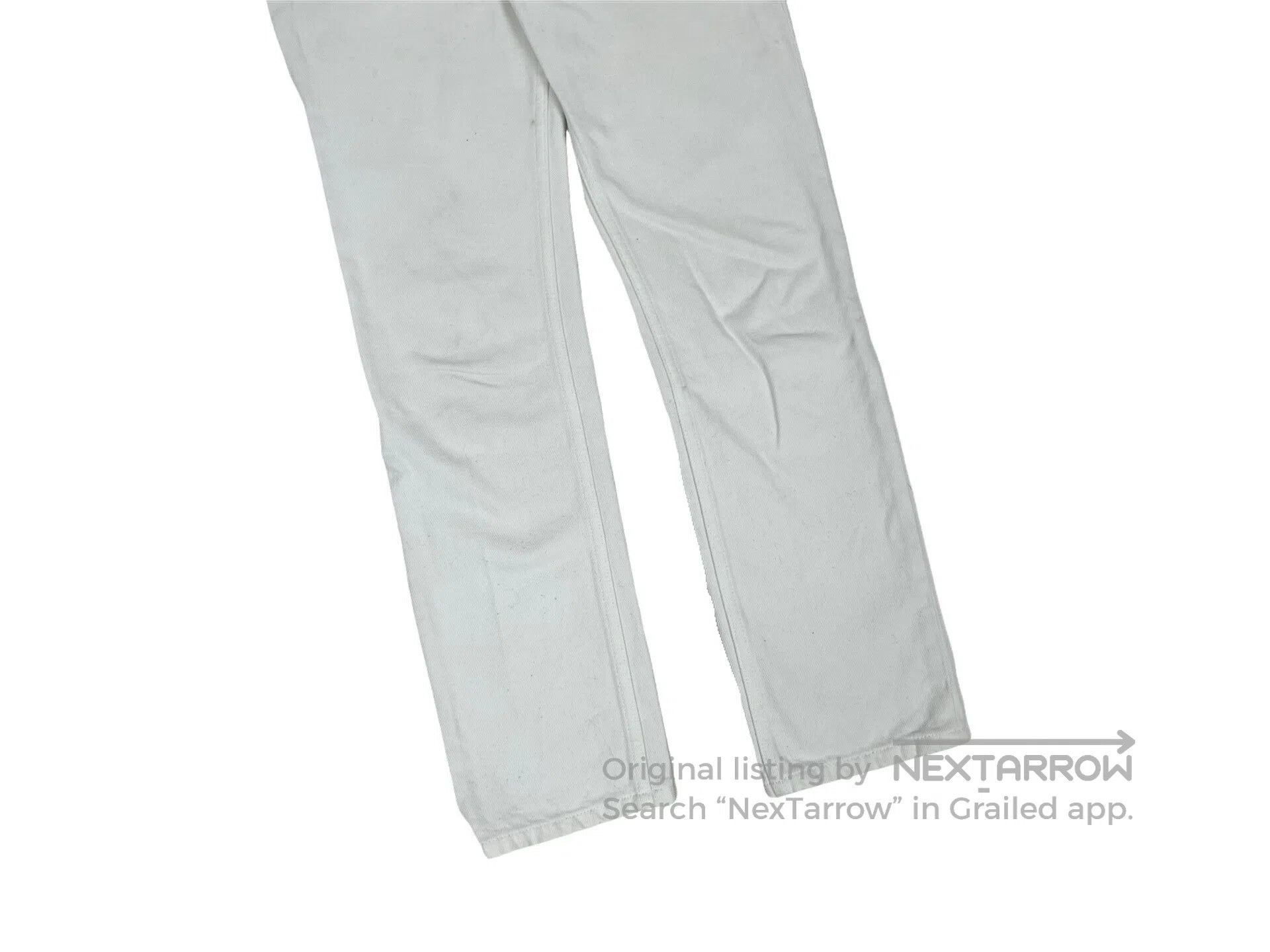 Balenciaga Balenciaga External Label White Straight Jeans Size US 26 / EU 42 - 4 Thumbnail