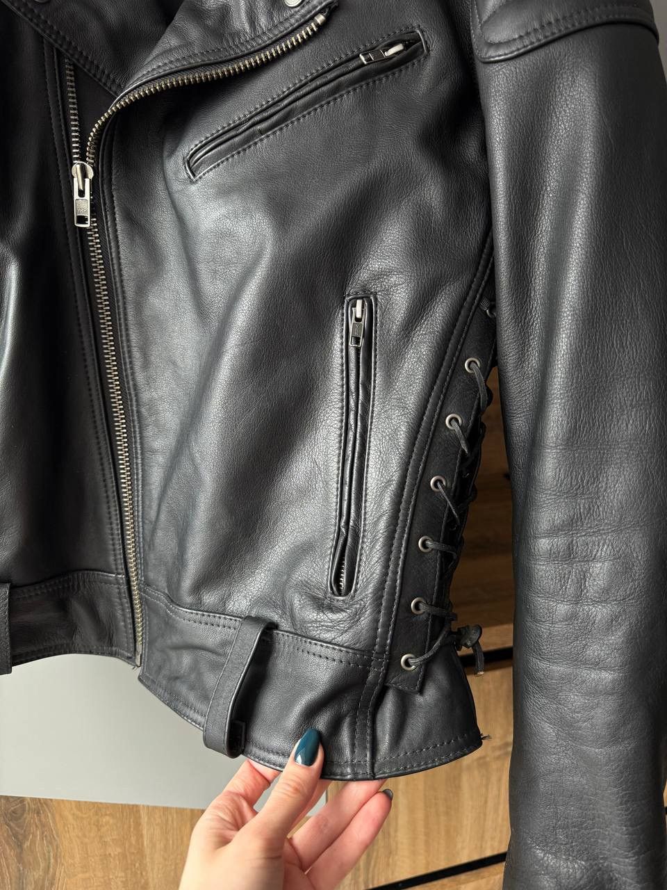 Vintage Vintage Spirit Motors Biker Leather Jacket Size US XL / EU 56 / 4 - 5 Thumbnail