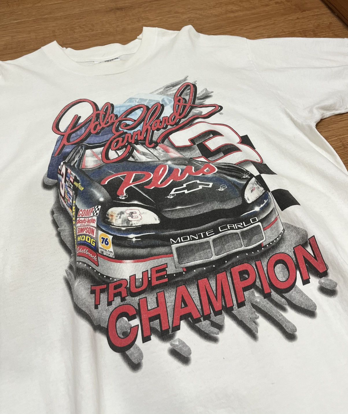 Vintage 1998 NASCAR Dale Earnhardt 3 TRUE CHAMPION Tshirt