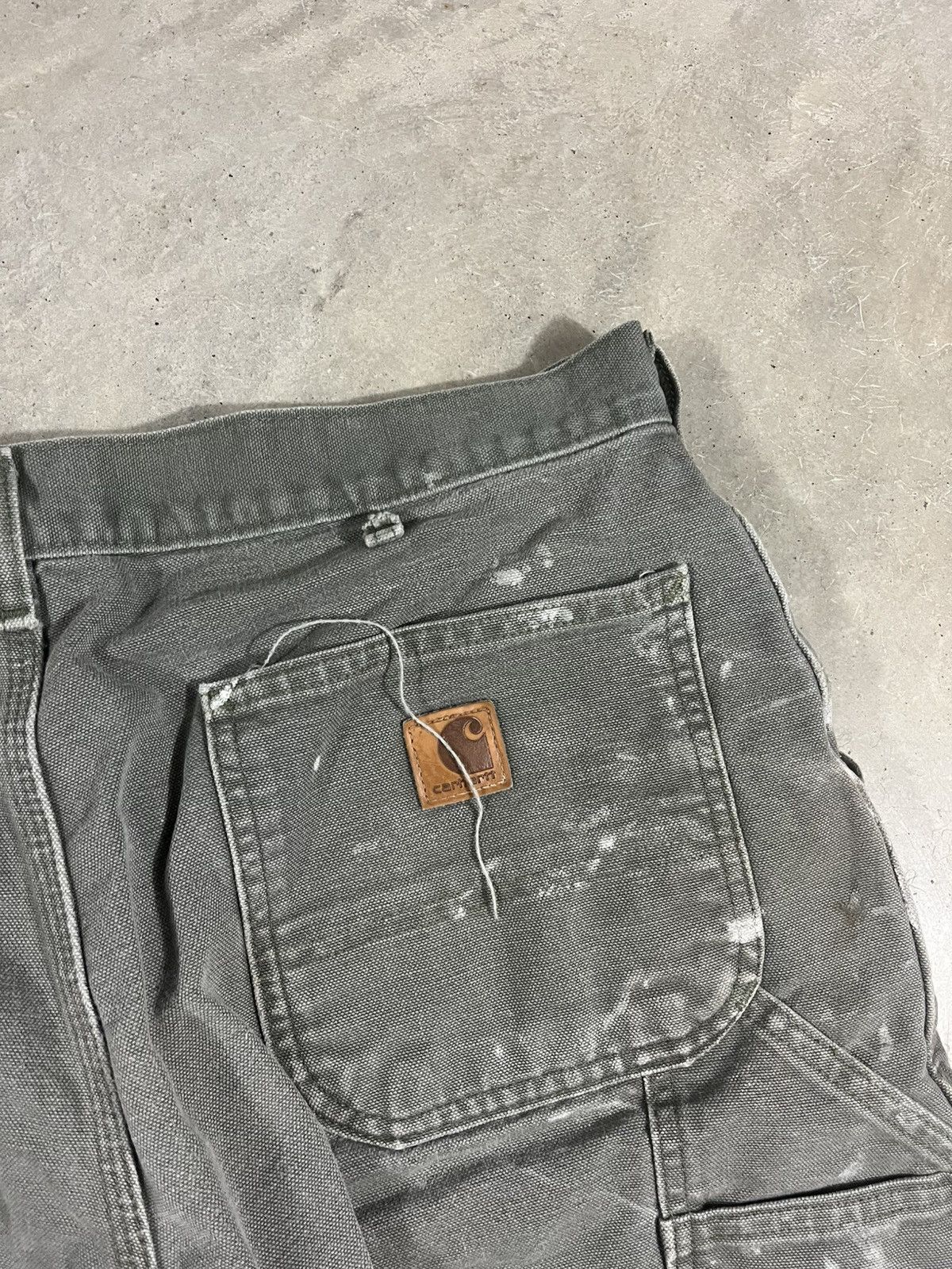 Carhartt Carhartt B11 MOS Work Pants Painted Faded Green Size US 36 / EU 52 - 7 Thumbnail