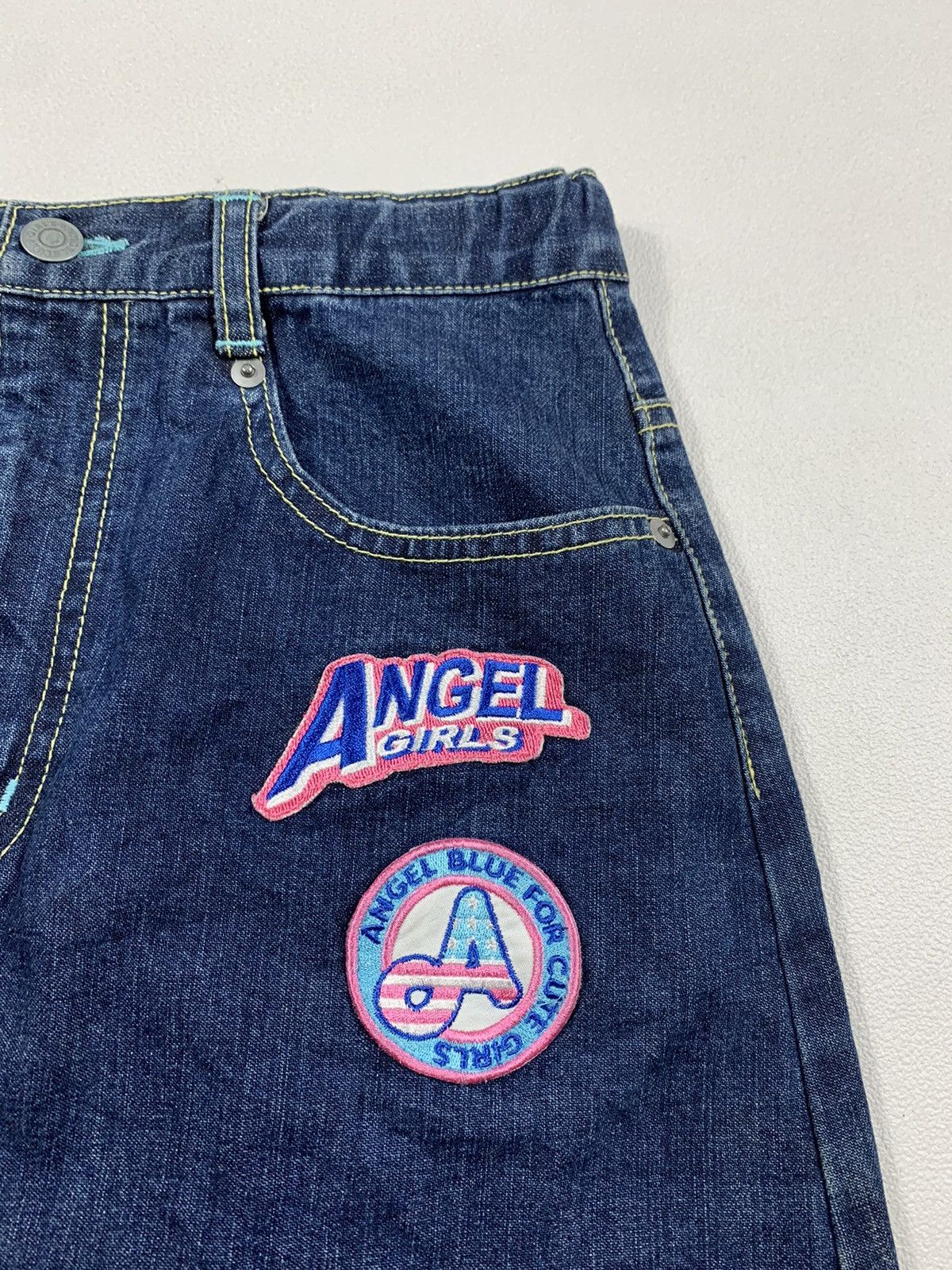 Hysteric Glamour × Japanese Brand 💸NEED GONE💸 Angle Blue Denim Skirt Size 27" / US 4 / IT 40 - 3 Thumbnail