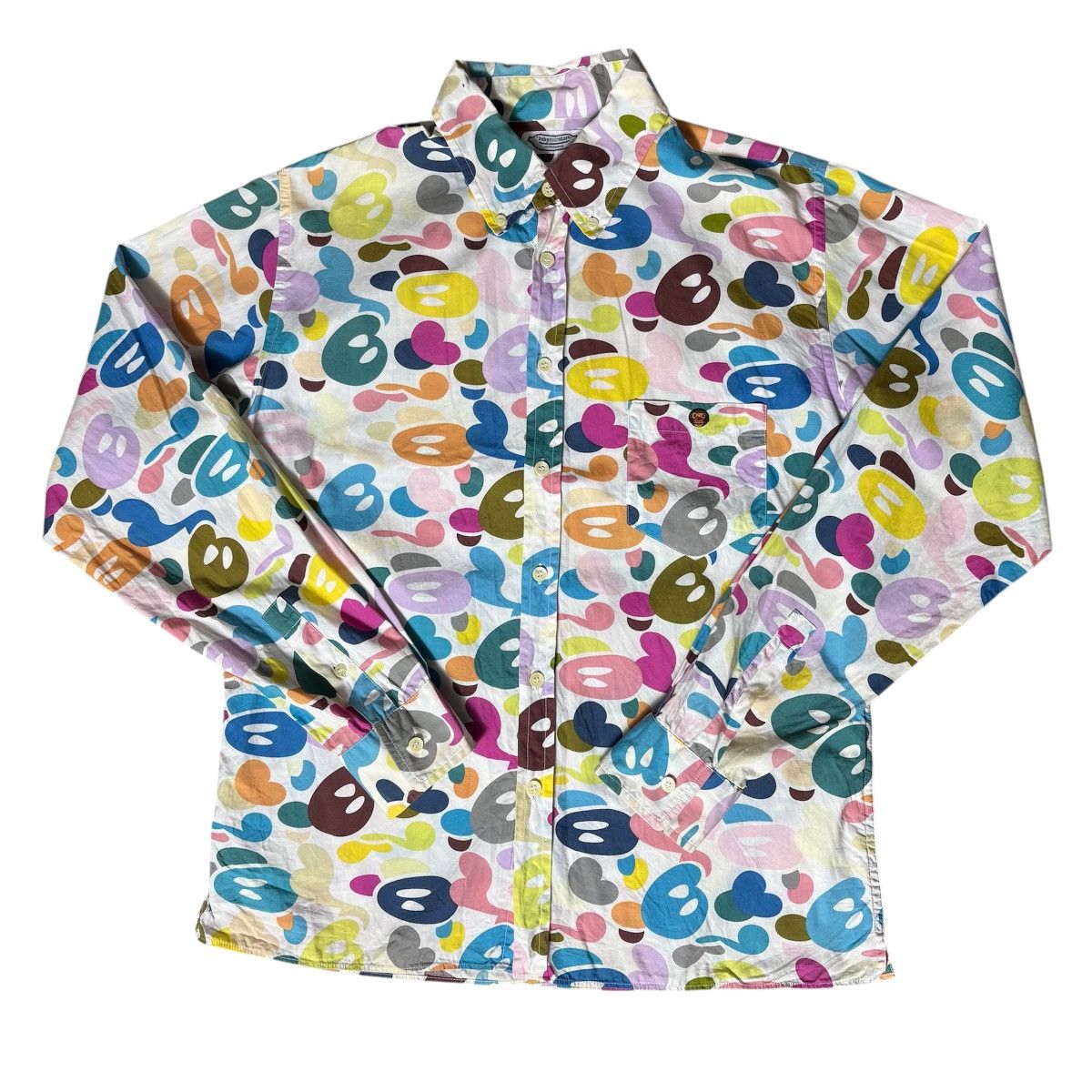 Bape Baby Milo Bape Camo Multi Colors Long Sleeve Shirt Size US M / EU 48-50 / 2 - 1 Thumbnail