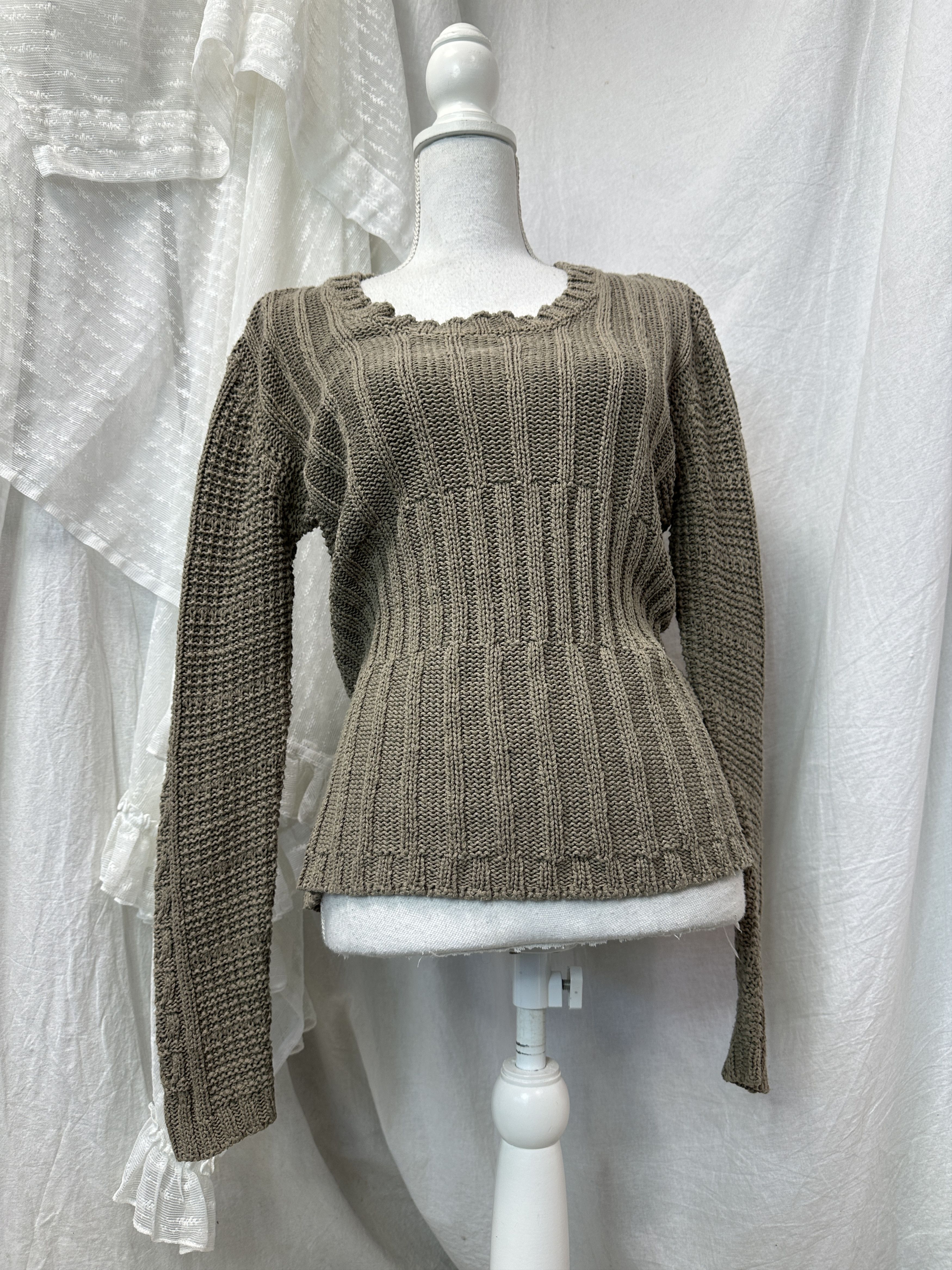 Vintage Vintage Cottage Fitted Sweater Y2K Size M / US 6-8 / IT 42-44 - 1 Thumbnail