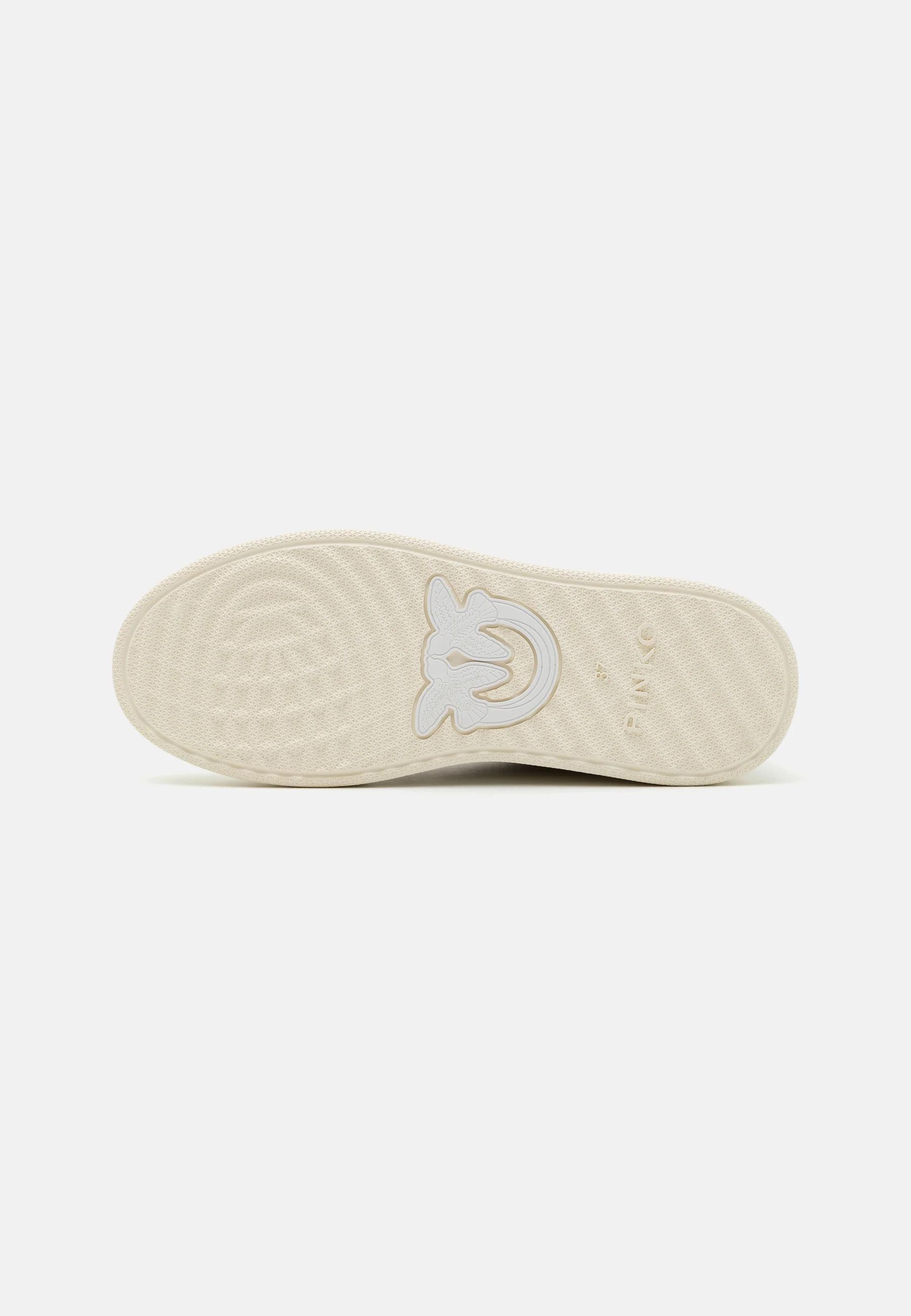 Pinko o1s22i1n0824 Mandy Low-Top Sneakers in Neutro Size US 8 / IT 38 - 4 Thumbnail