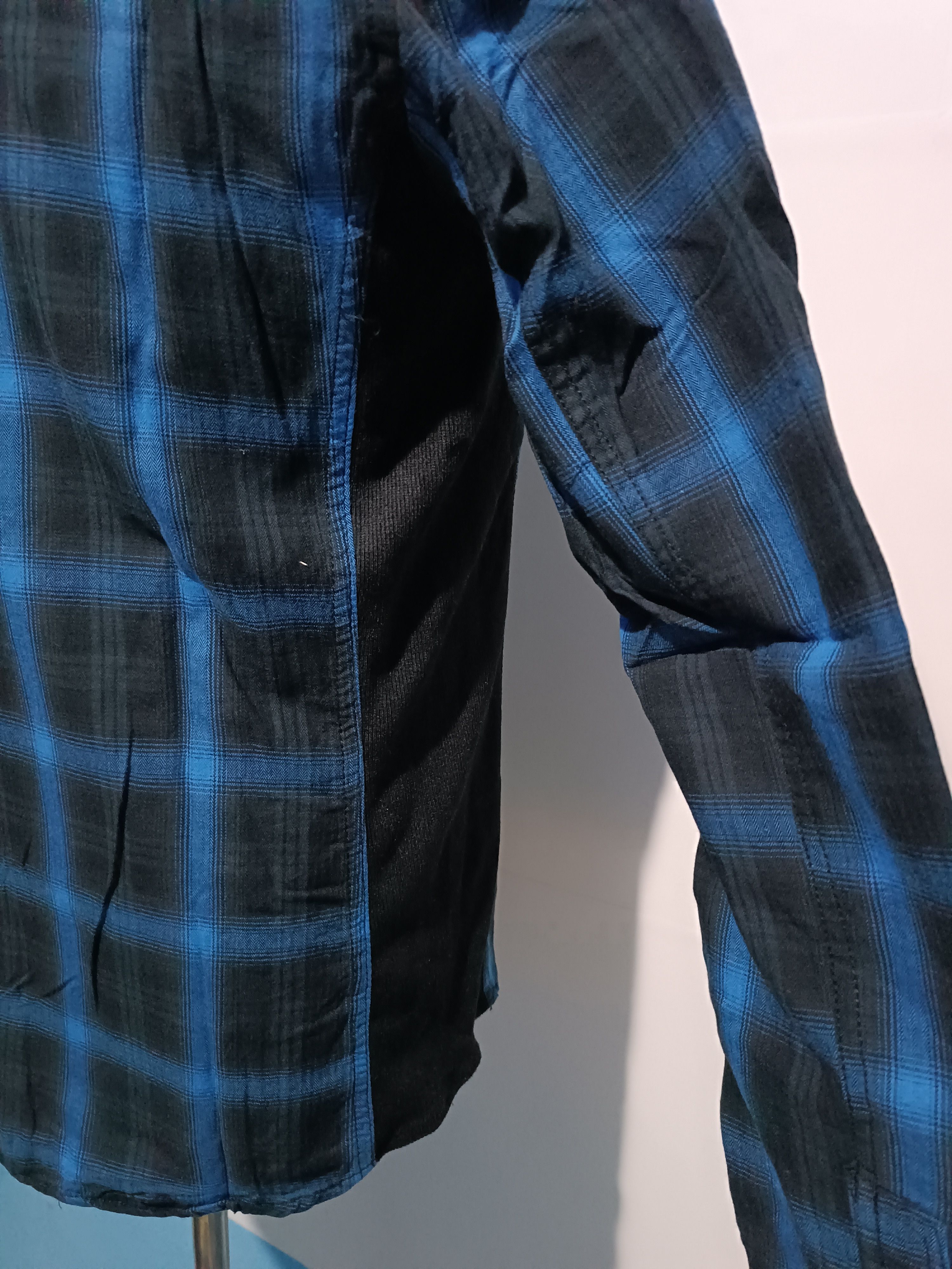 In The Attic × Japanese Brand In The Attic Black and Blue Checkered Double Layer Shirt Size US M / EU 48-50 / 2 - 7 Thumbnail