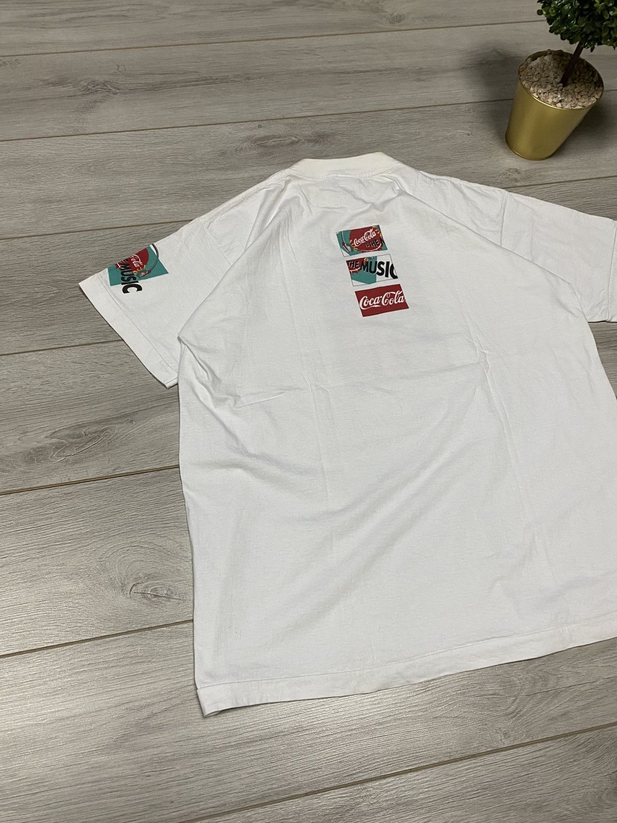 Coca Cola Vintage 1993 Coca Cola Is The Music Promo Tee (Coca Cola) Size US XL / EU 56 / 4 - 2 Thumbnail