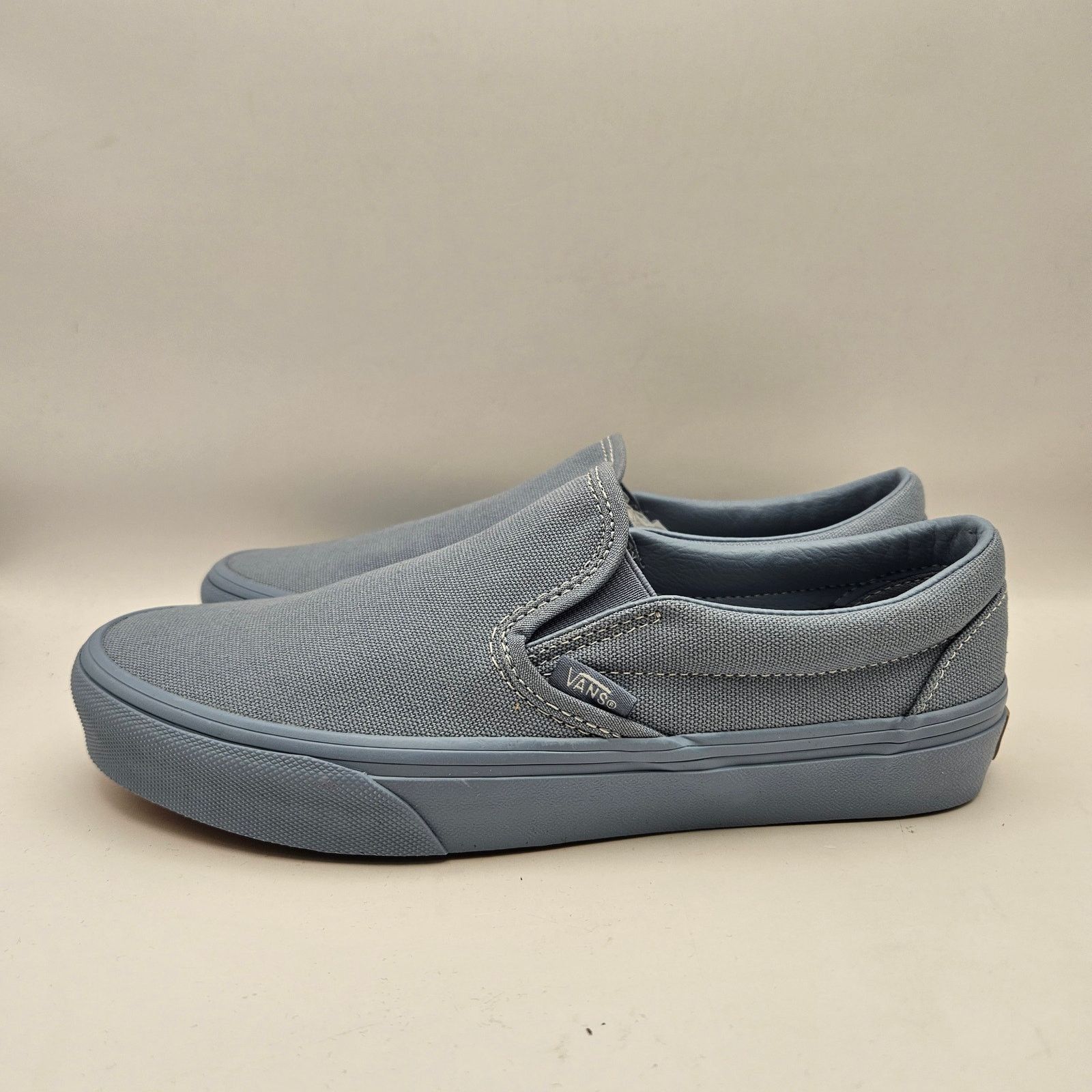 Vans VANS WOMEN'S 7.5 CLASSIC SLIP ON PASTEL MONO DUSTY BLUE NWOB Size US 7.5 / IT 37.5 - 2 Thumbnail