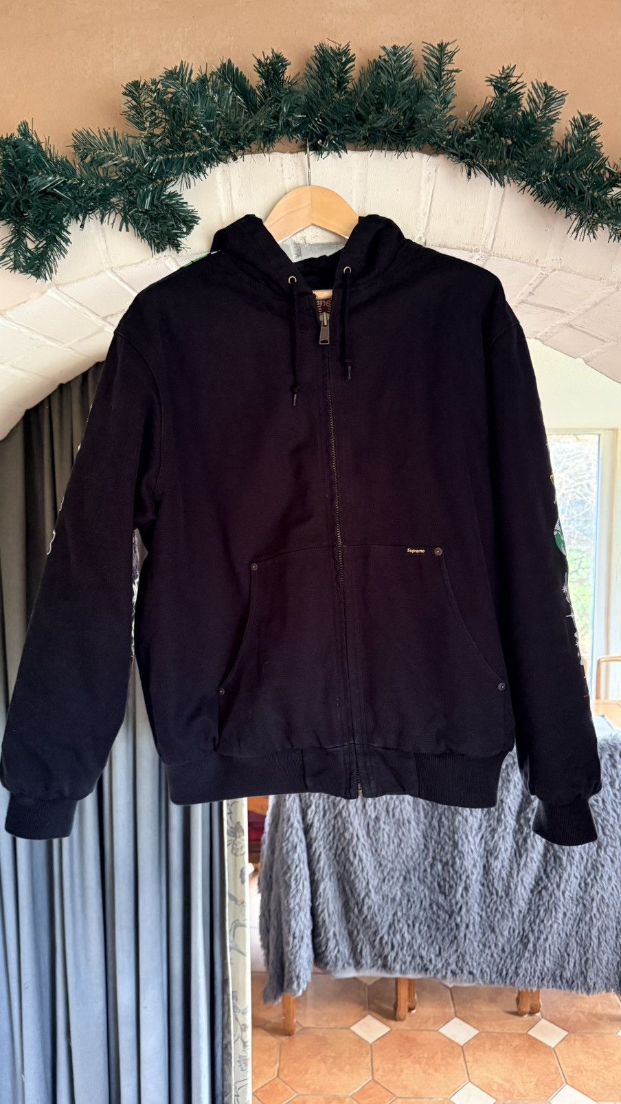 Supreme Supreme AOI Embroidered Hooded Work Jacket SS25 Size US L / EU 52-54 / 3 - 2 Thumbnail