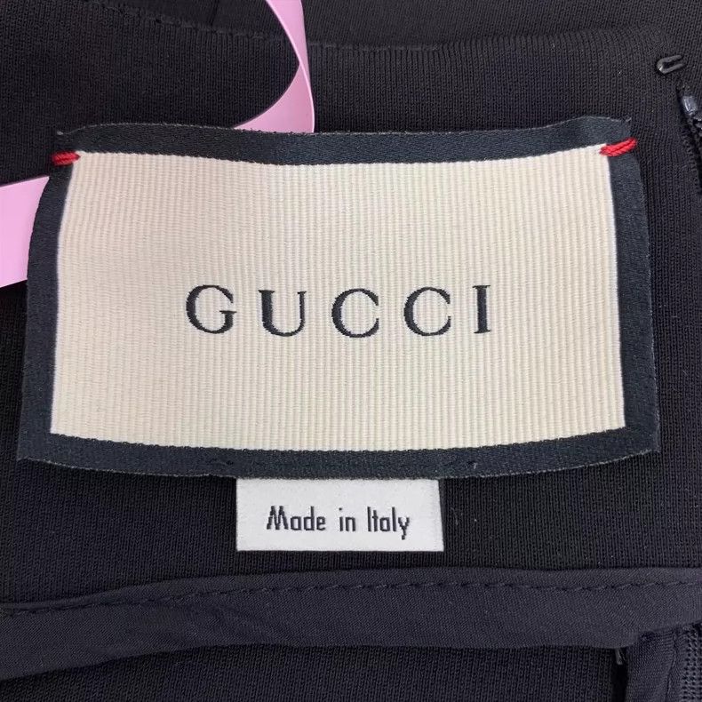 Gucci Gucci Black double-breasted round-neck short-sleeved dress Size XS / US 0-2 / IT 36-38 - 7 Thumbnail