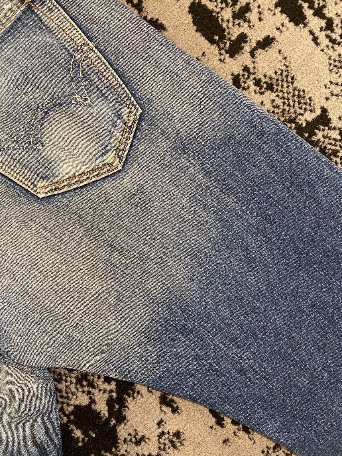 Edwin Edwin XV Distressed Ripped Washed Japan Denim Size US 33 - 12 Thumbnail