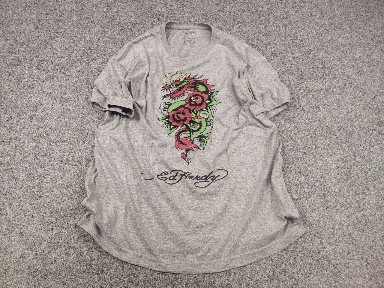 Ed Hardy Ed Hardy Vintage Y2K Style Dragon Japan Tattoo T Shirt Tee Size US M / EU 48-50 / 2 - 2 Thumbnail