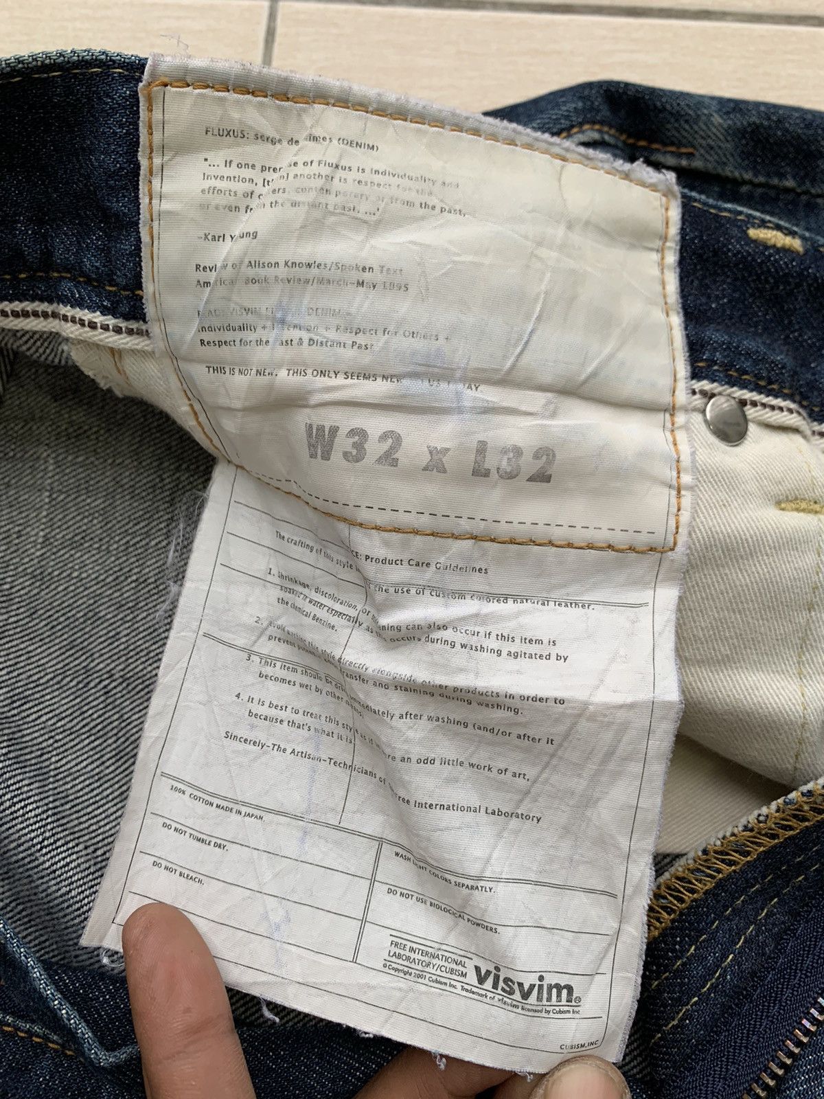 Visvim Vintage Visvim Fluxus Selvedge jeans Size US 32 / EU 48 - 14 Thumbnail