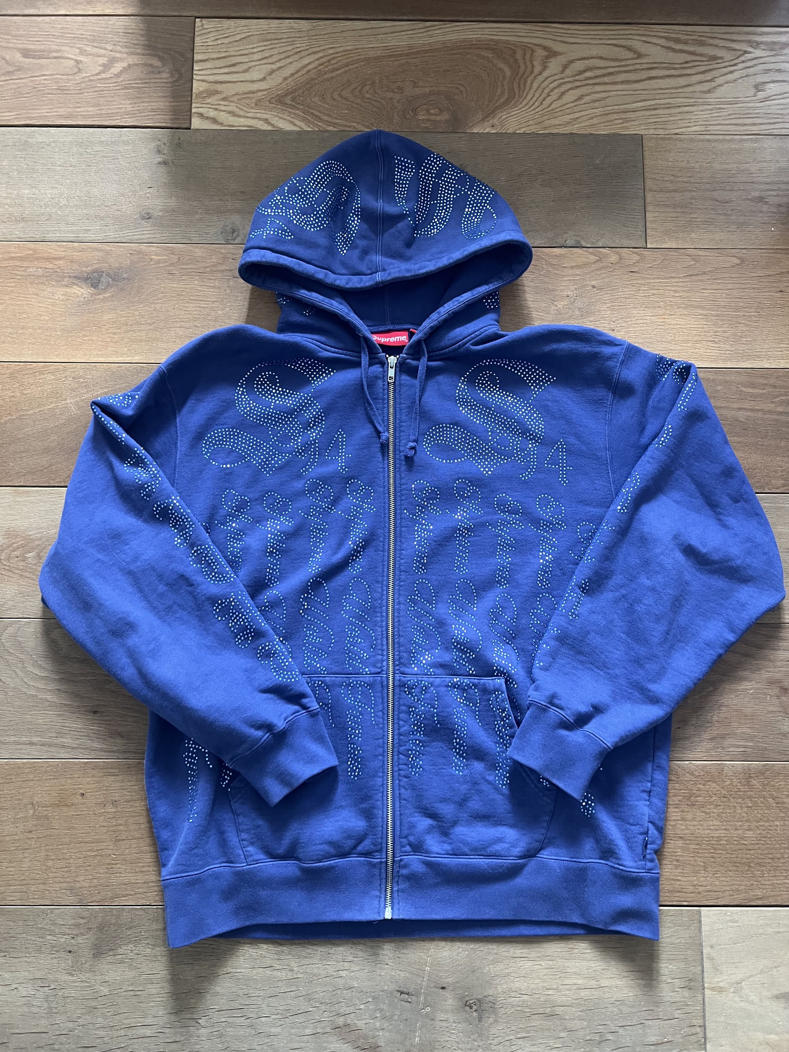 Supreme Supreme Shoulder Script Hoodie - Light Blue | Grailed