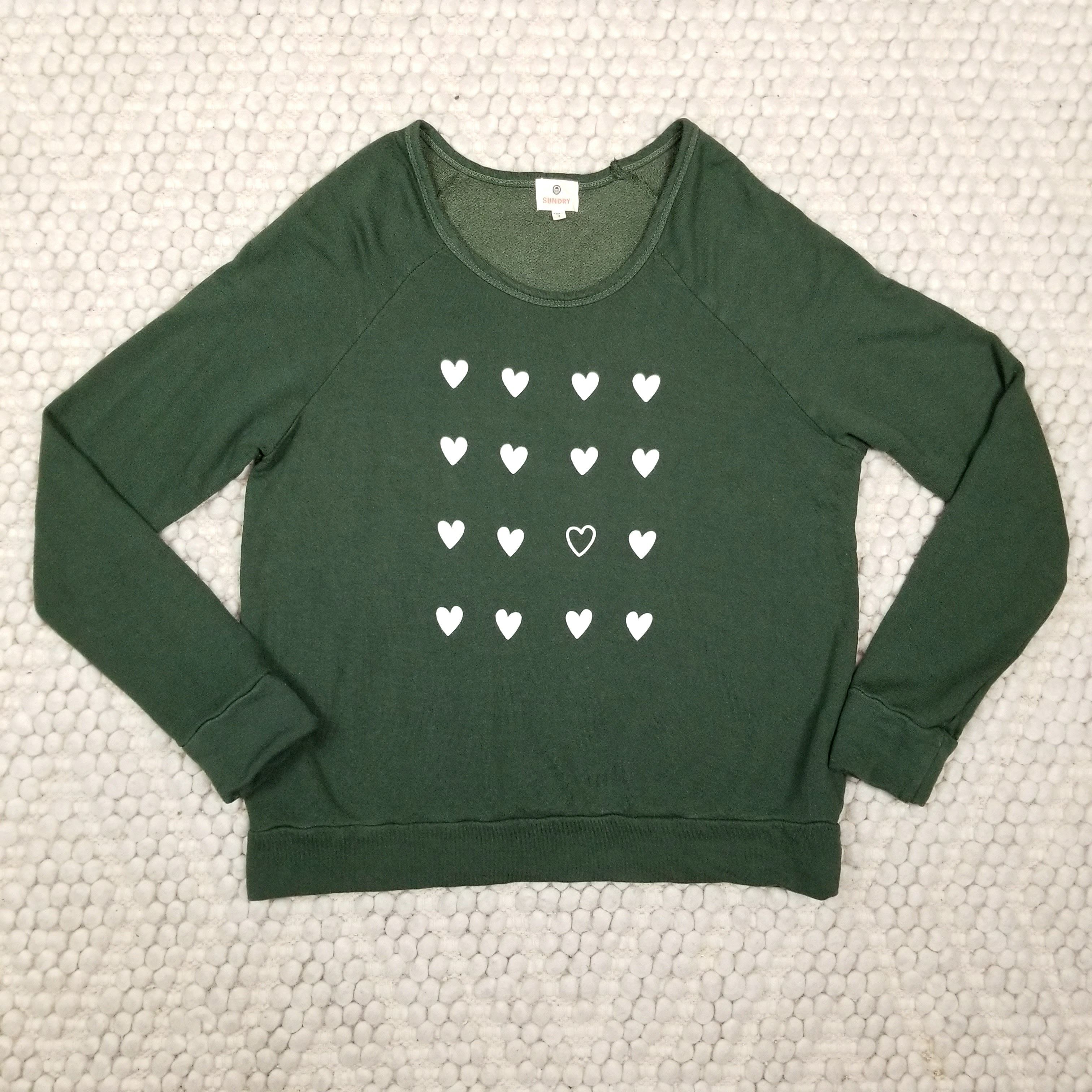 Sundry Heart Print Sweatshirt Size M / US 6-8 / IT 42-44 - 6 Thumbnail