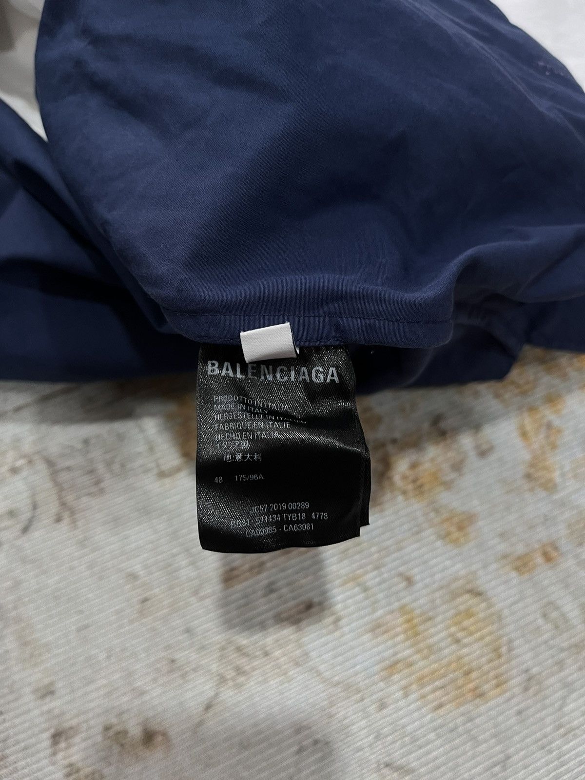 Balenciaga Final Drop📦 Balenciaga Blue White Zip-up Jacket Size US XL / EU 56 / 4 - 9 Thumbnail