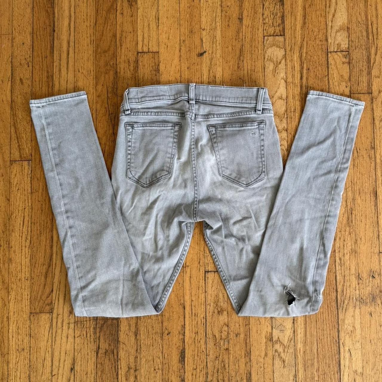 Rag & Bone Rag & Bone Grey 32x32 Fit 0 Super Skinny Denim Size US 32 / EU 48 - 4 Thumbnail