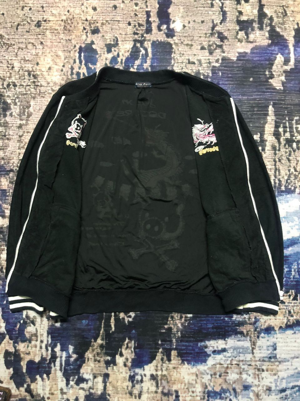 Japanese Brand Drug Store Sukajan Velvet Sweater Embroidered Print Size US M / EU 48-50 / 2 - 3 Thumbnail