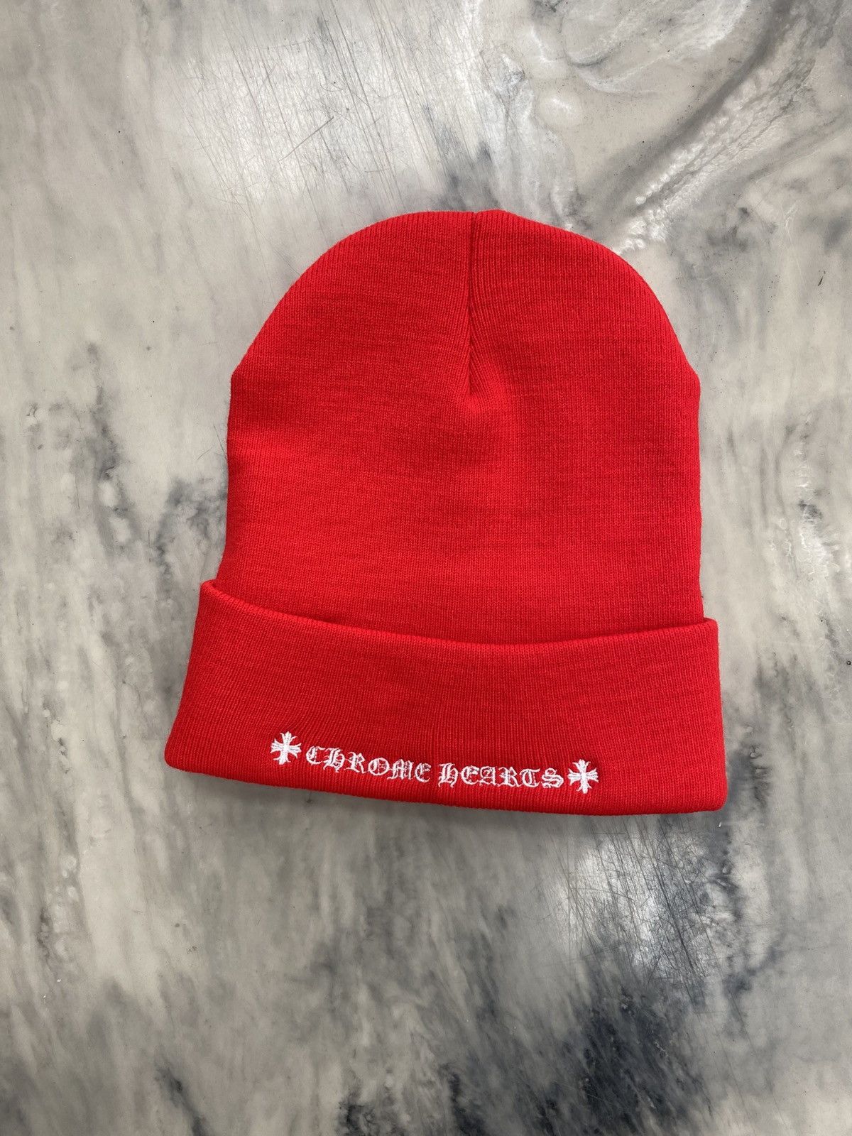 Chrome Hearts Chrome hearts ch beanie scroll red online exclusive Size ONE SIZE - 3 Thumbnail