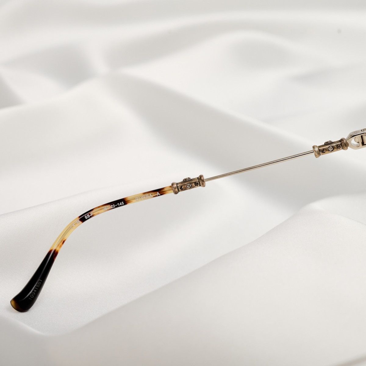 Chrome Hearts CHROME HEARTS BUBBA - A SHINY SILVER - PLASTIC GLASSES Size ONE SIZE - 5 Thumbnail