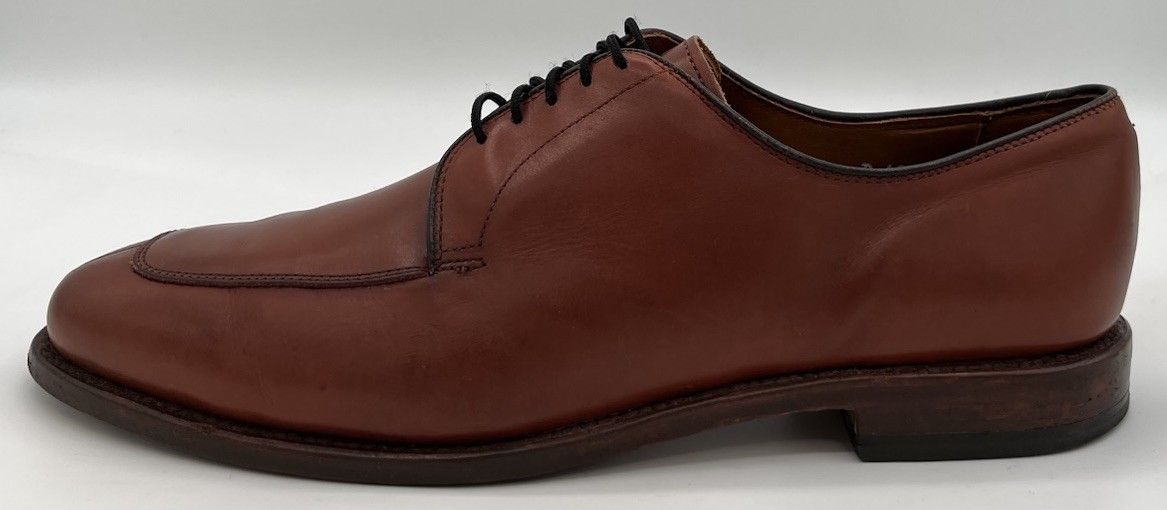 Allen Edmonds Mens Allen Edmonds DELRAY Split-toe Derby Brown Leather 10D Size US 10 / EU 43 - 5 Thumbnail