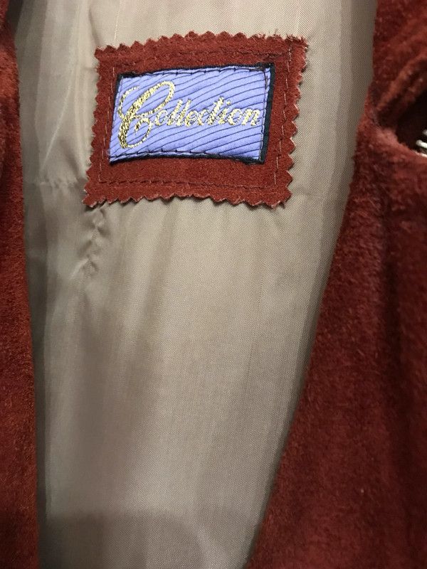 Vintage Elegant Children's Suede Leather Jacket - Dark Brown,Vintage Size US XXS / EU 40 - 6 Thumbnail