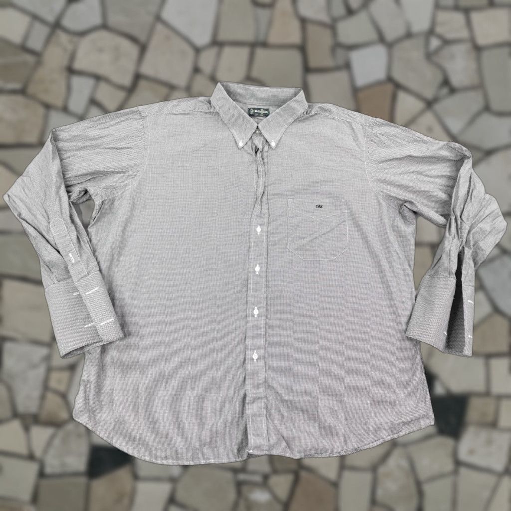 Vintage VINTAGE Gitman Bros Men's Shirt 2XL Gray Micro Check Button-Down Long Sleeve Casual Workwear Size US XXL / EU 58 / 5 - 1 Thumbnail