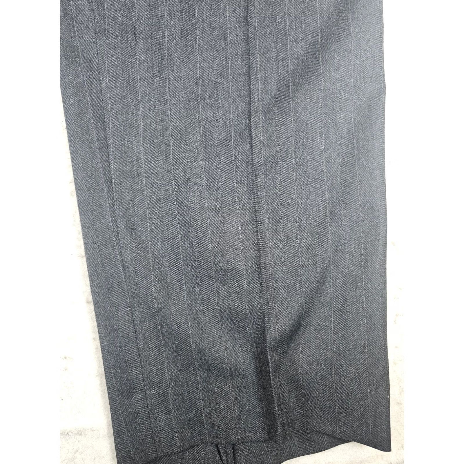Vintage VINTAGE Sterling & Hunt 2 Piece Suit Dark Gray Mens Size 42L 38x32 Wool 100% Made in USA Size 42R - 5 Thumbnail