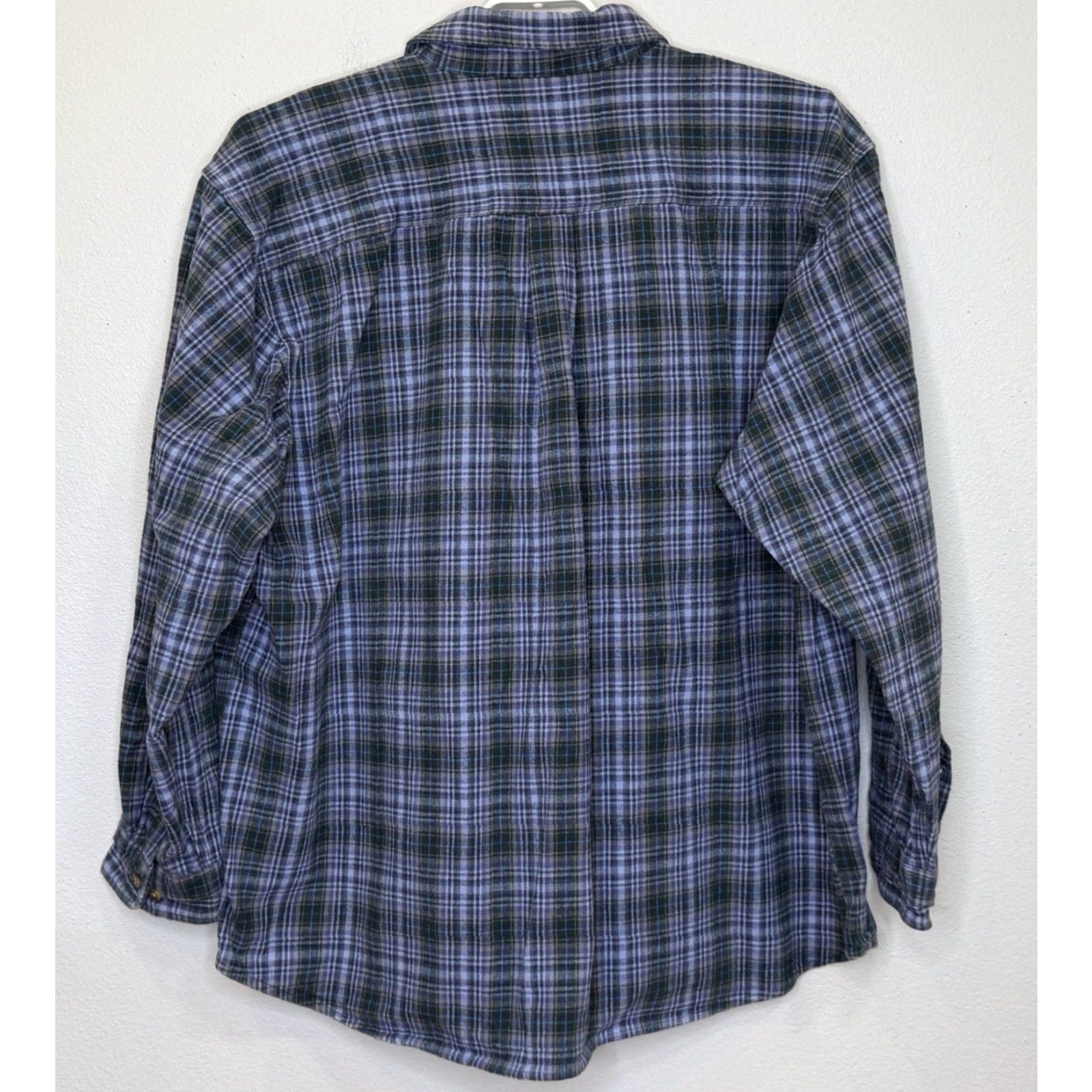 Carhartt VINTAGE Carhartt Flannel Button Up Shirt Mens 3XL Blue Plaid Long Sleeve Workwear Size US XXL / EU 58 / 5 - 5 Thumbnail