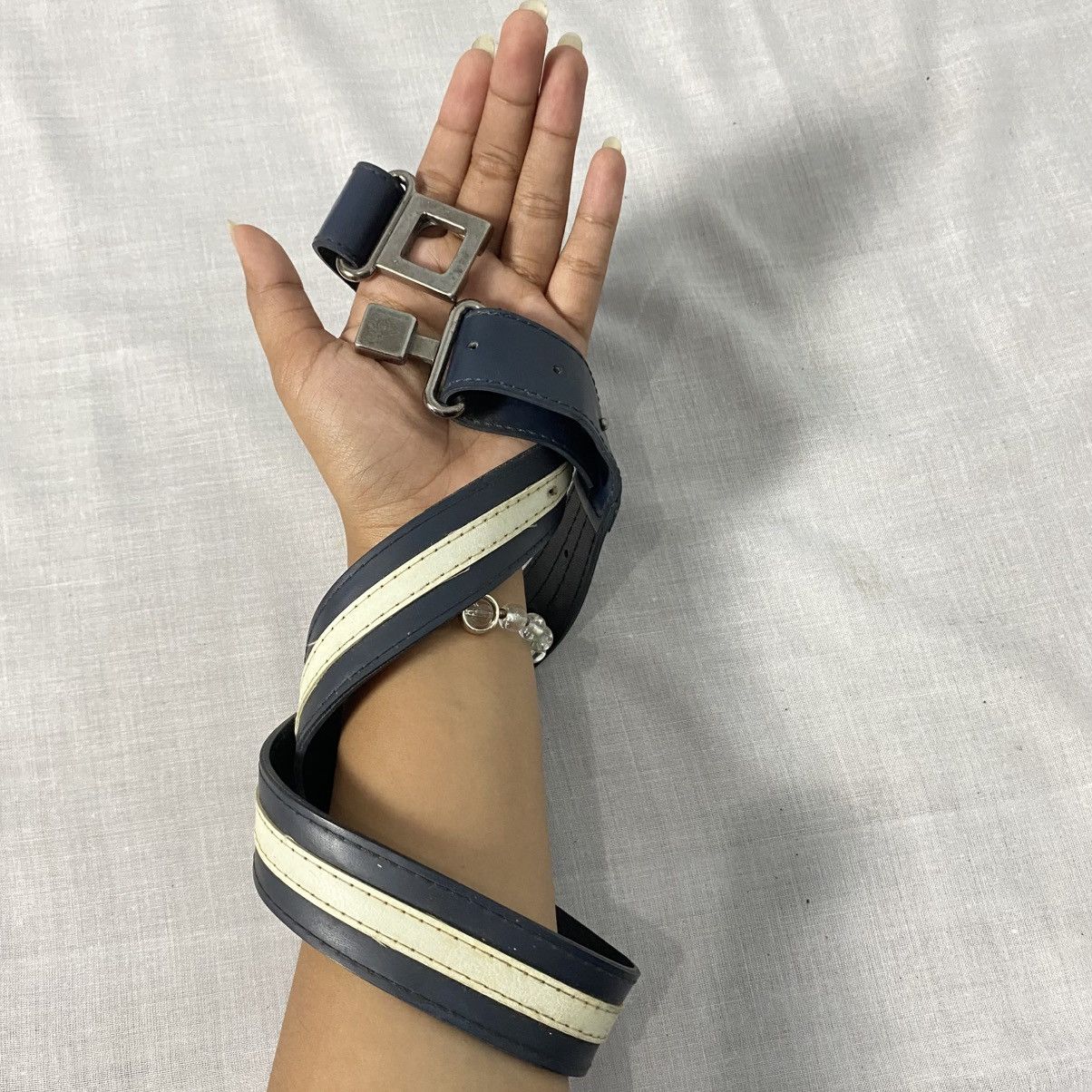If Six Was Nine × Japanese Brand Studed blue wide belts Size ONE SIZE - 4 Thumbnail