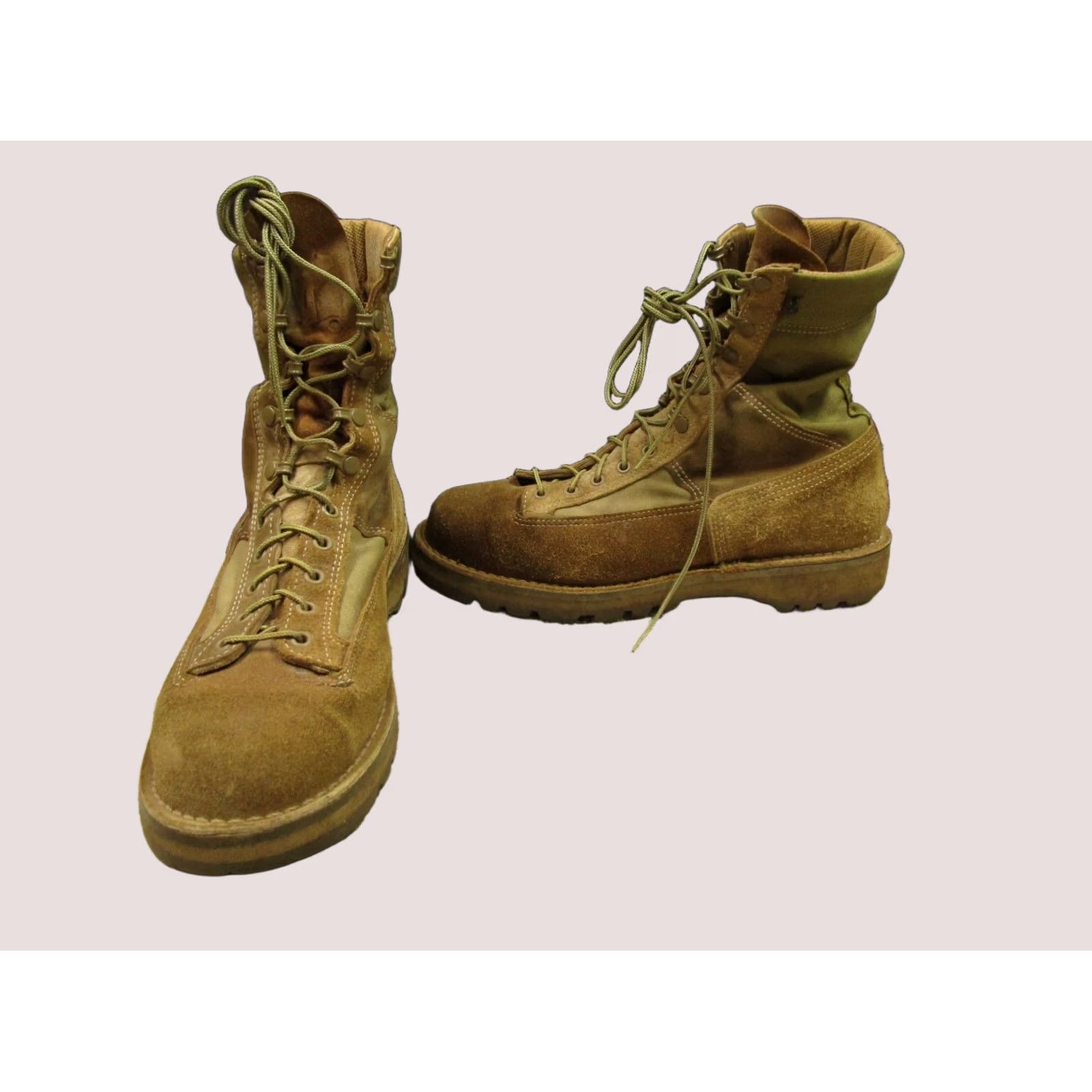 Danner Boot Men 12D Brown Suede Leather Hiking Vibram Soles  display picture 1