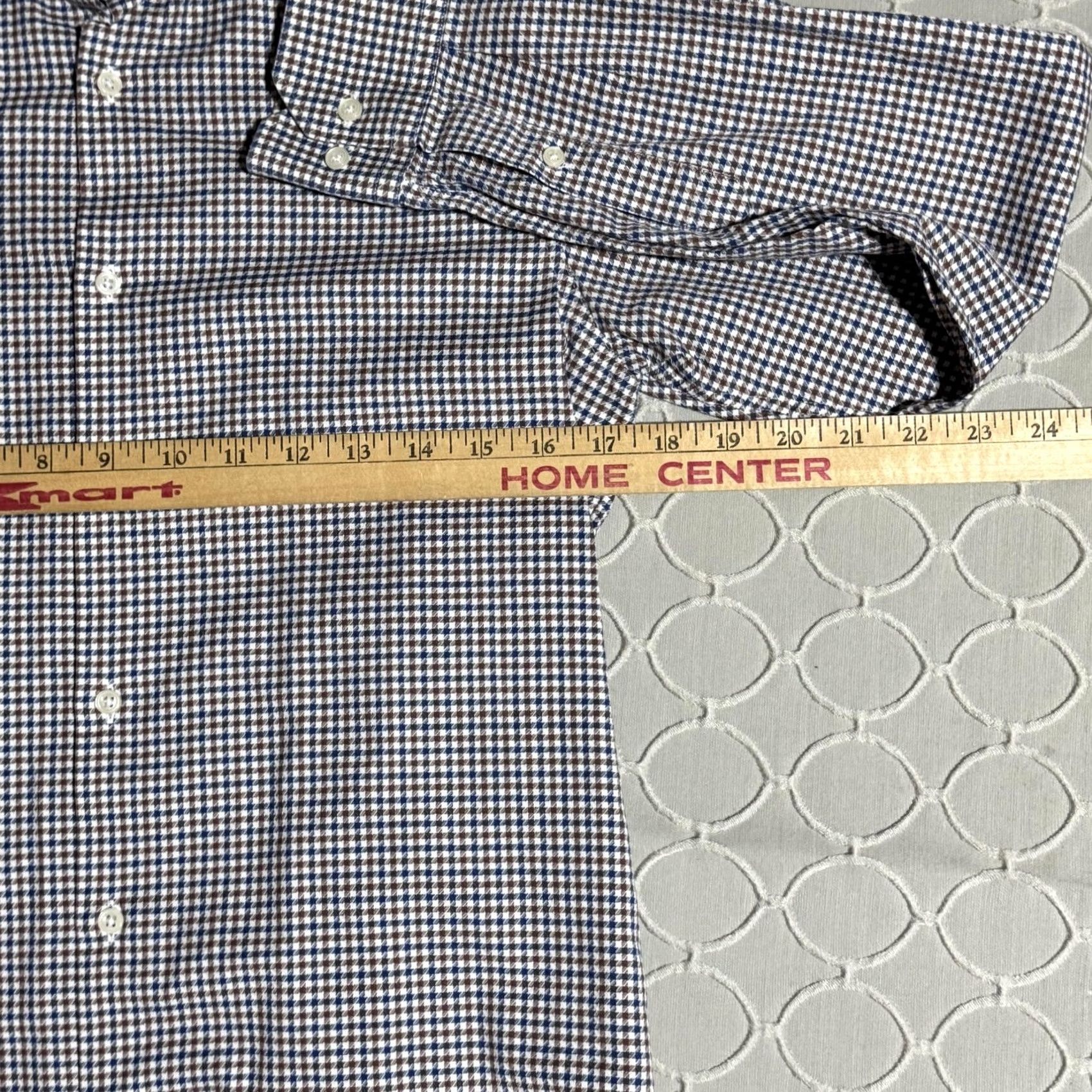 Reiss Reiss Shirt Mens Small Gingham Check Button Up Long Sleeve Casual Dress Shirt Size US S / EU 44-46 / 1 - 5 Thumbnail