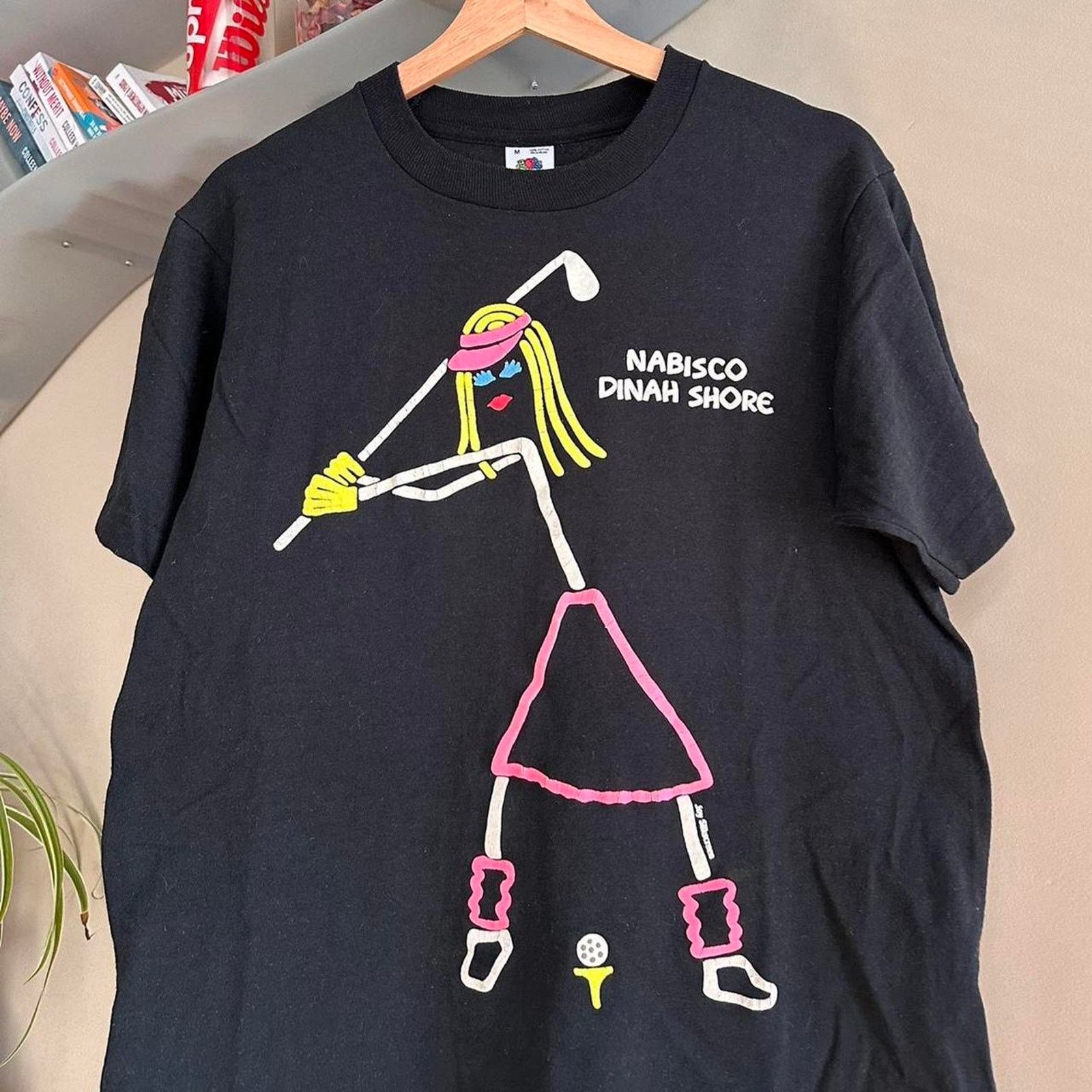 Fruit Of The Loom × Vintage Vintage 90s Nabisco Dinah Shore Golf Art Shirt Size US M / EU 48-50 / 2 - 2 Thumbnail