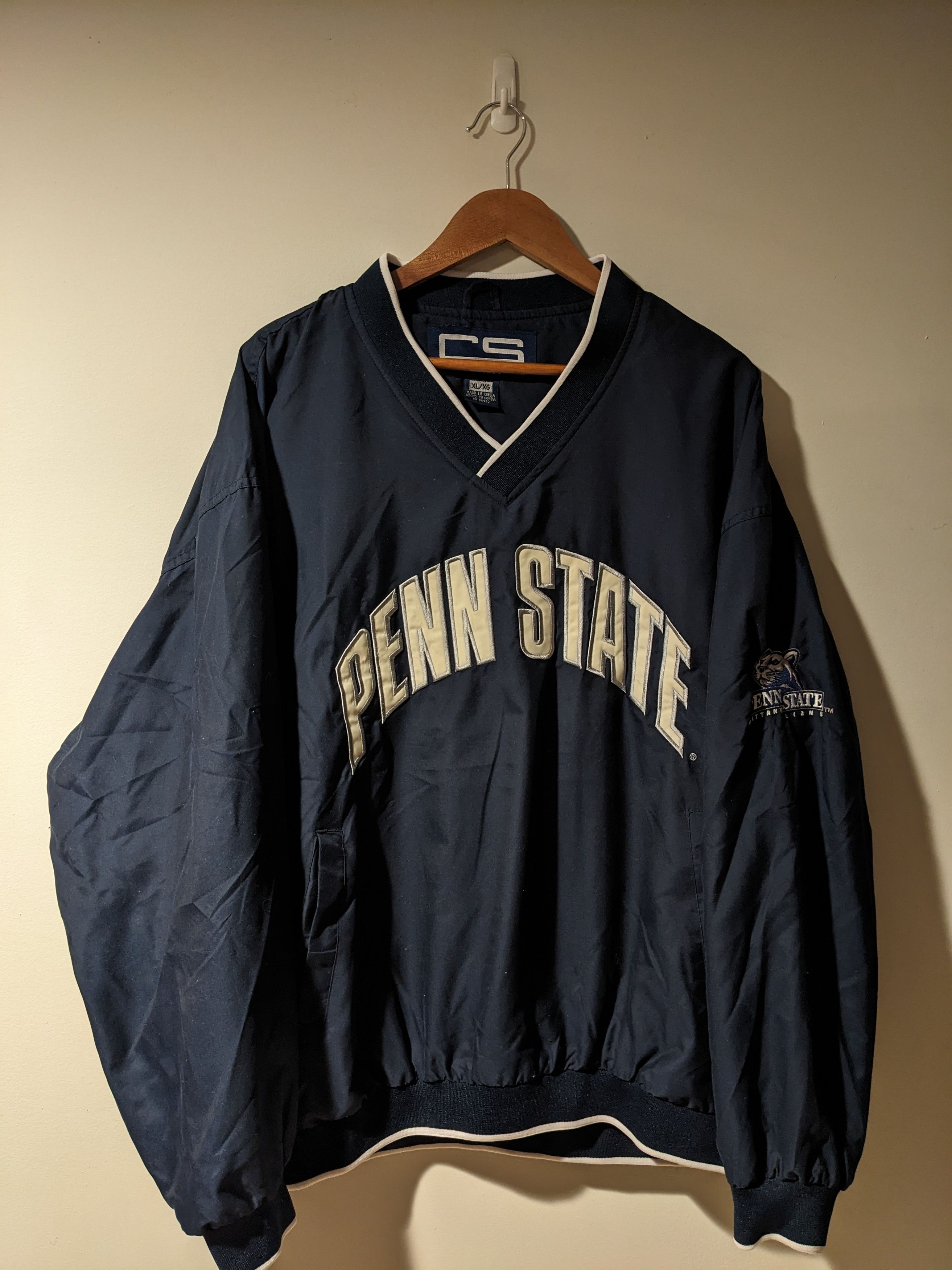 Vintage Vintage 90s Penn State Nittany Lion Arch Logo Windbreaker Size US XL / EU 56 / 4 - 1 Thumbnail