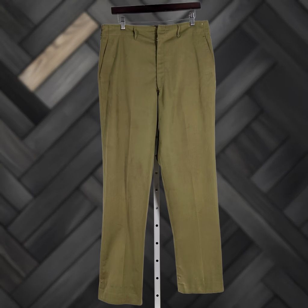 Vintage VINTAGE Boy Scouts Of America Uniform Pants Olive Green 34x32 Talon USA 1960s Military Workwear Surplus Menswear Outdoor Americana Size US 34 / EU 50 - 1 Thumbnail