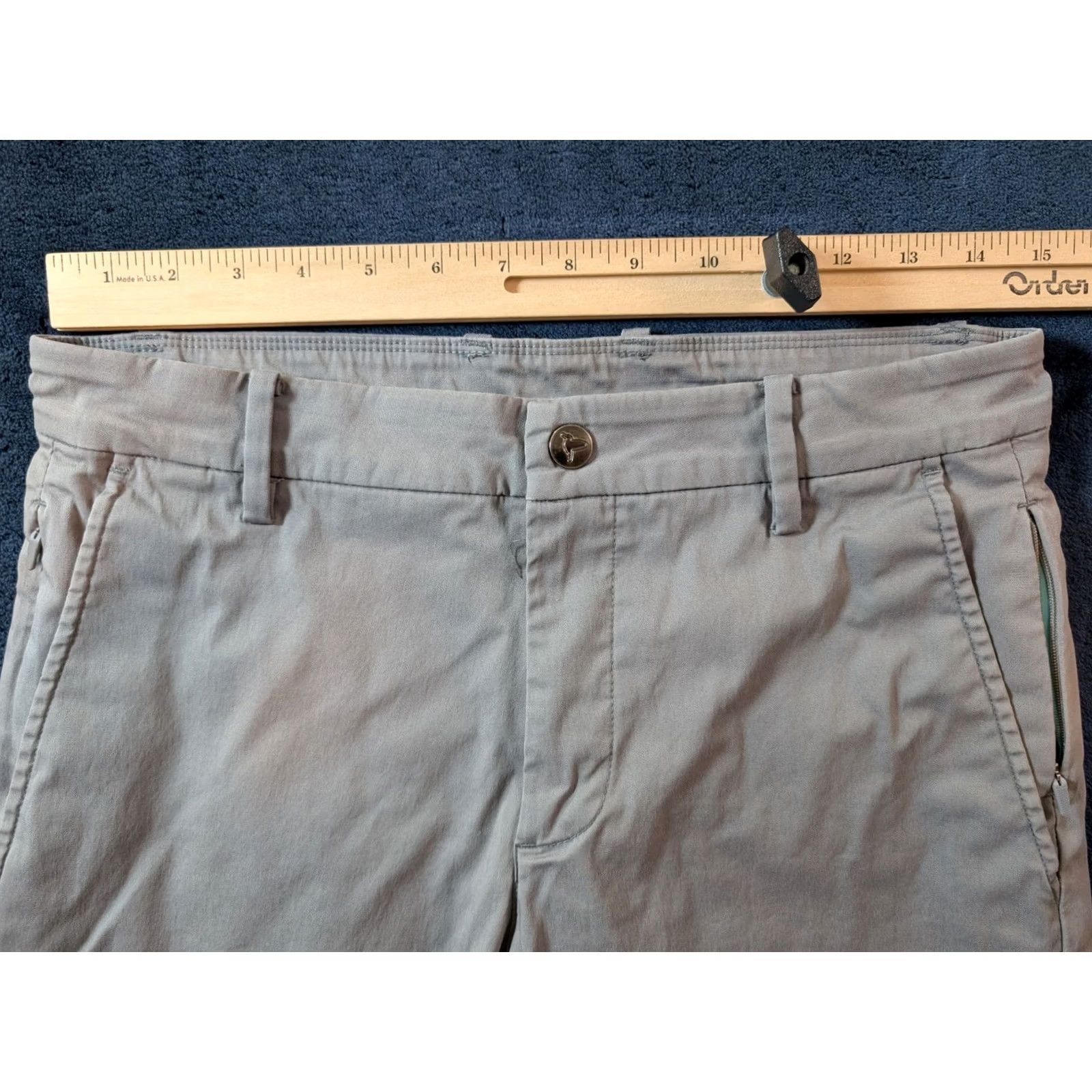 Vintage Birddogs Men's 30x30 Light Gray Stretch Chino Slim Fit Pants Size US 30 / EU 46 - 2 Thumbnail
